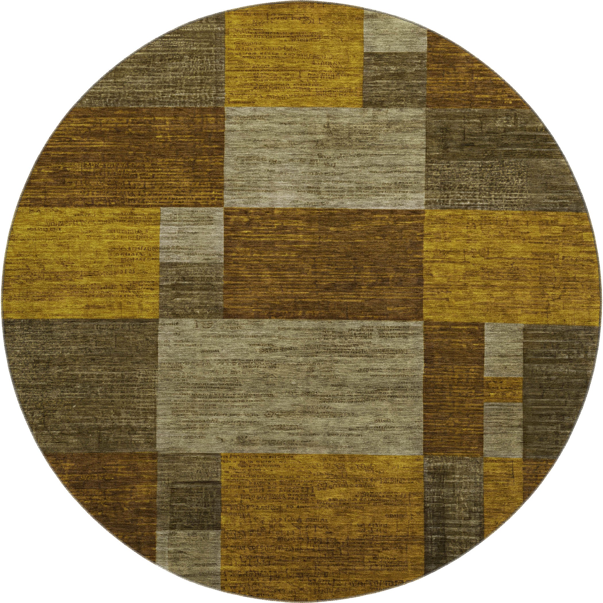 Cartagena Machine Washable Transitional Pewter Gray Rug 8' x 8' #shape_Round