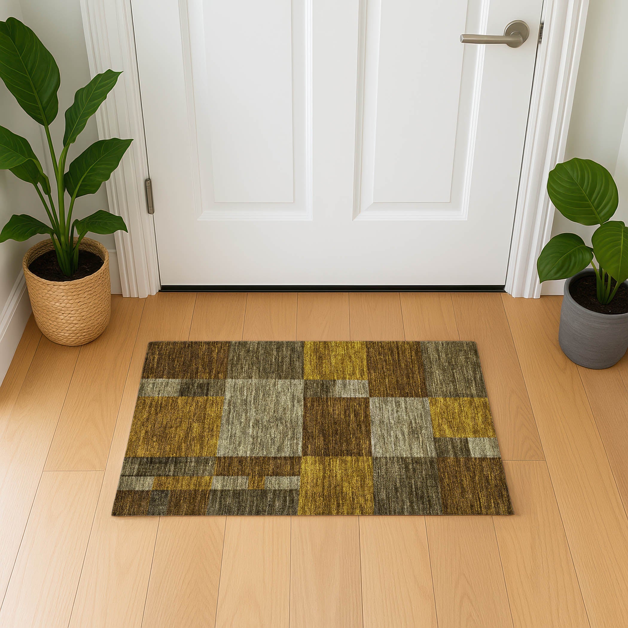 Cartagena Machine Washable Transitional Pewter Gray Rug 1'8" x 2'6" #shape_Rectangle