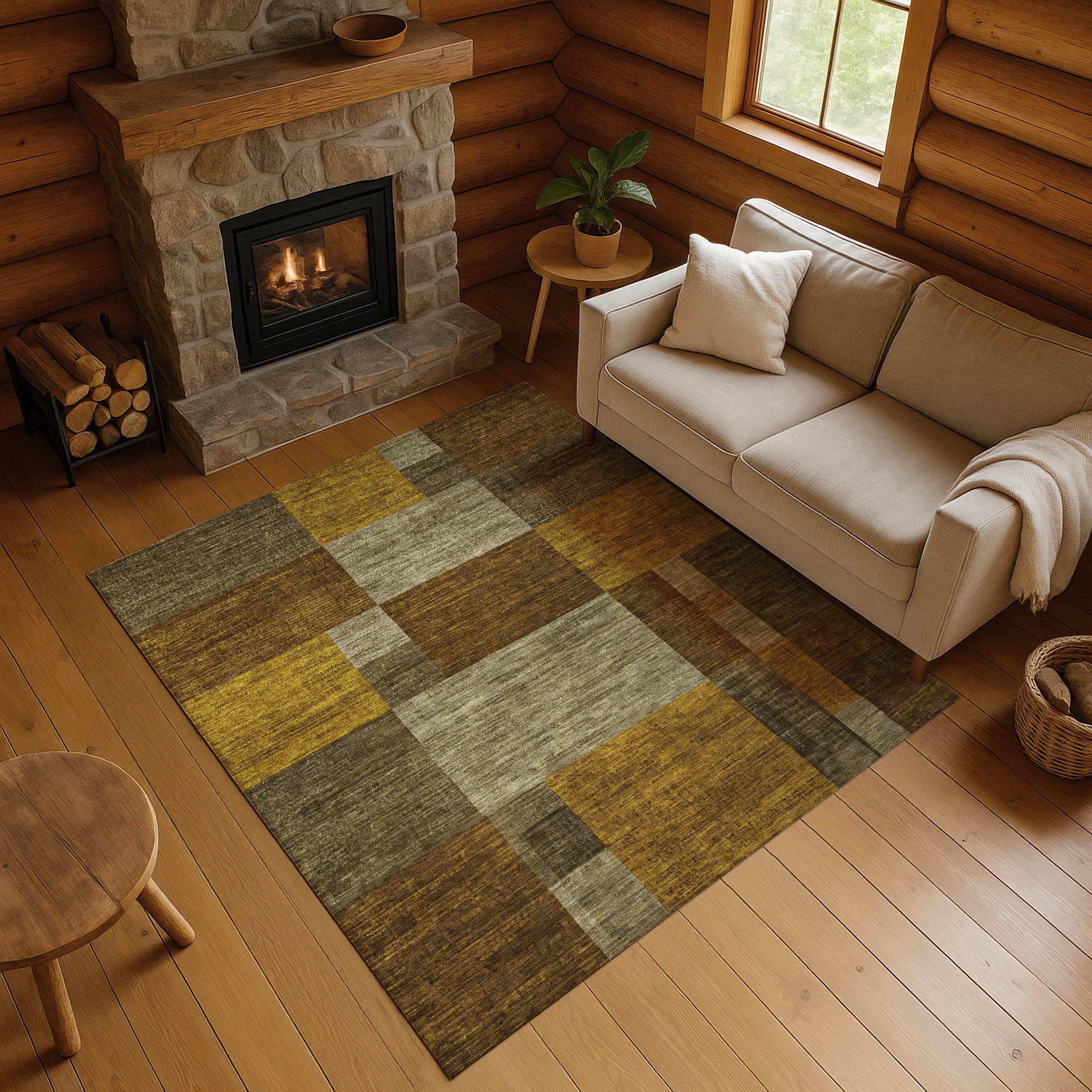 Cartagena Machine Washable Transitional Pewter Gray Rug 2'6" x 3'10" #shape_Rectangle