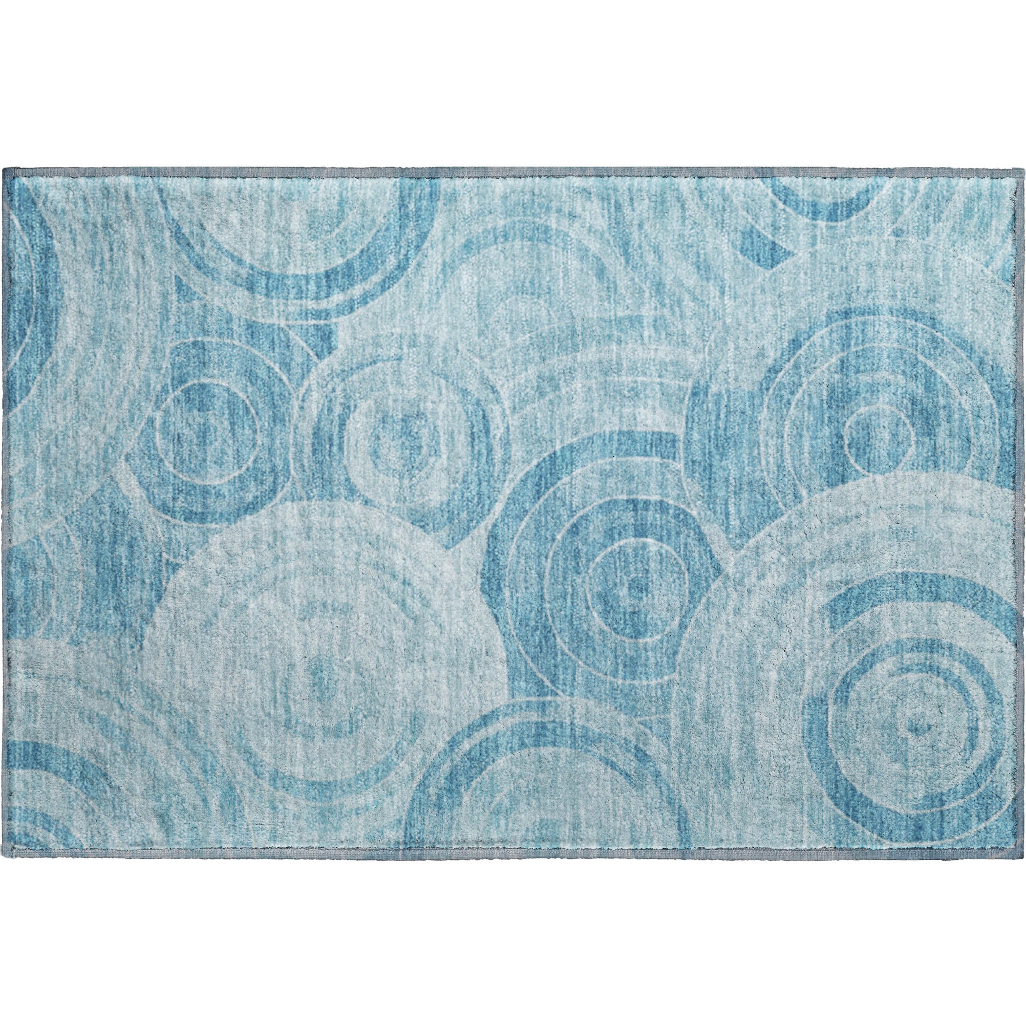 Colombo Machine Washable Transitional Denim Blue Rug 1'8" x 2'6" #shape_Rectangle