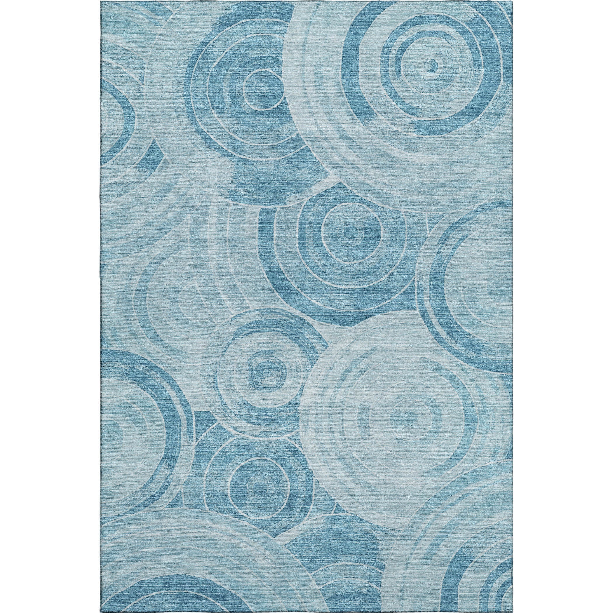Colombo Machine Washable Transitional Denim Blue Rug 2'6" x 3'10" #shape_Rectangle