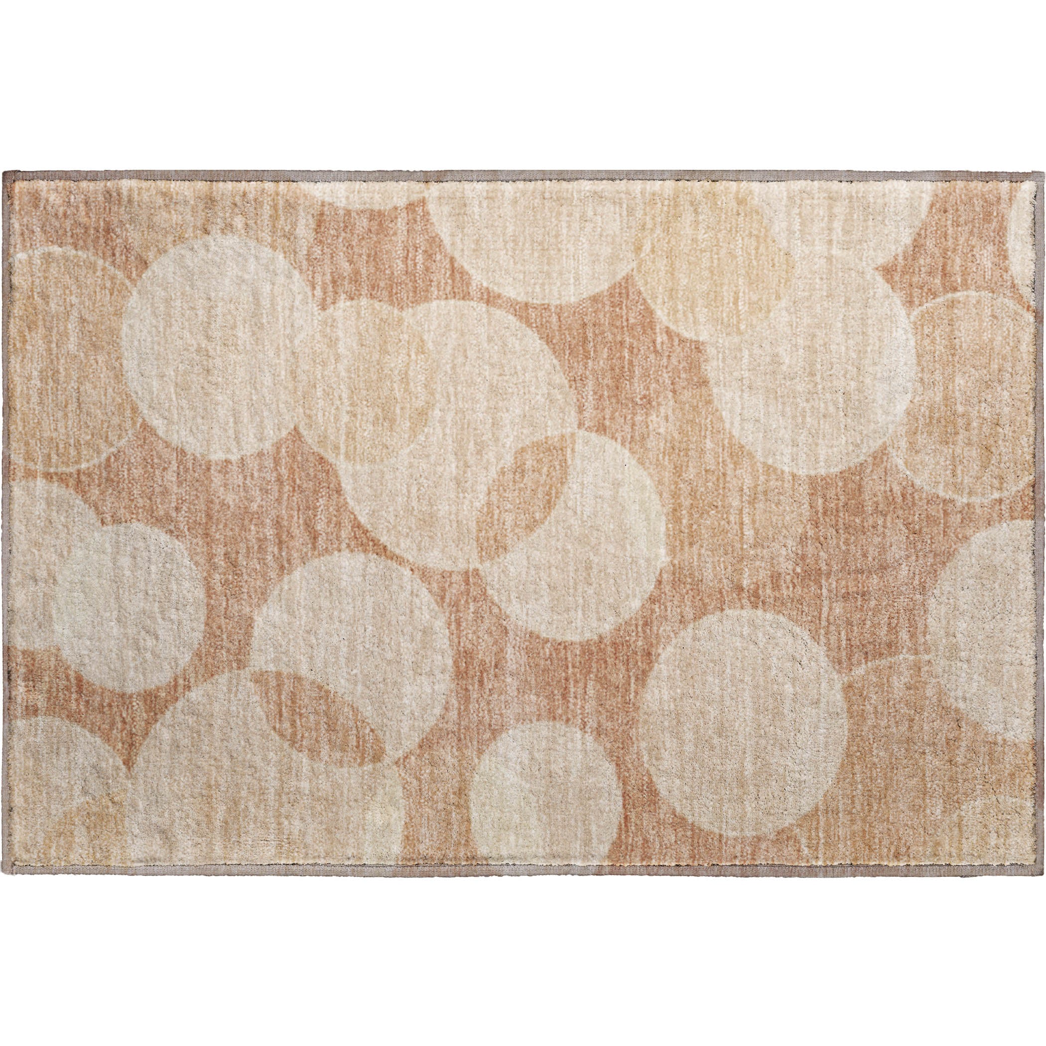 Colombo Machine Washable Transitional Coral Orange Rug 1'8" x 2'6" #shape_Rectangle