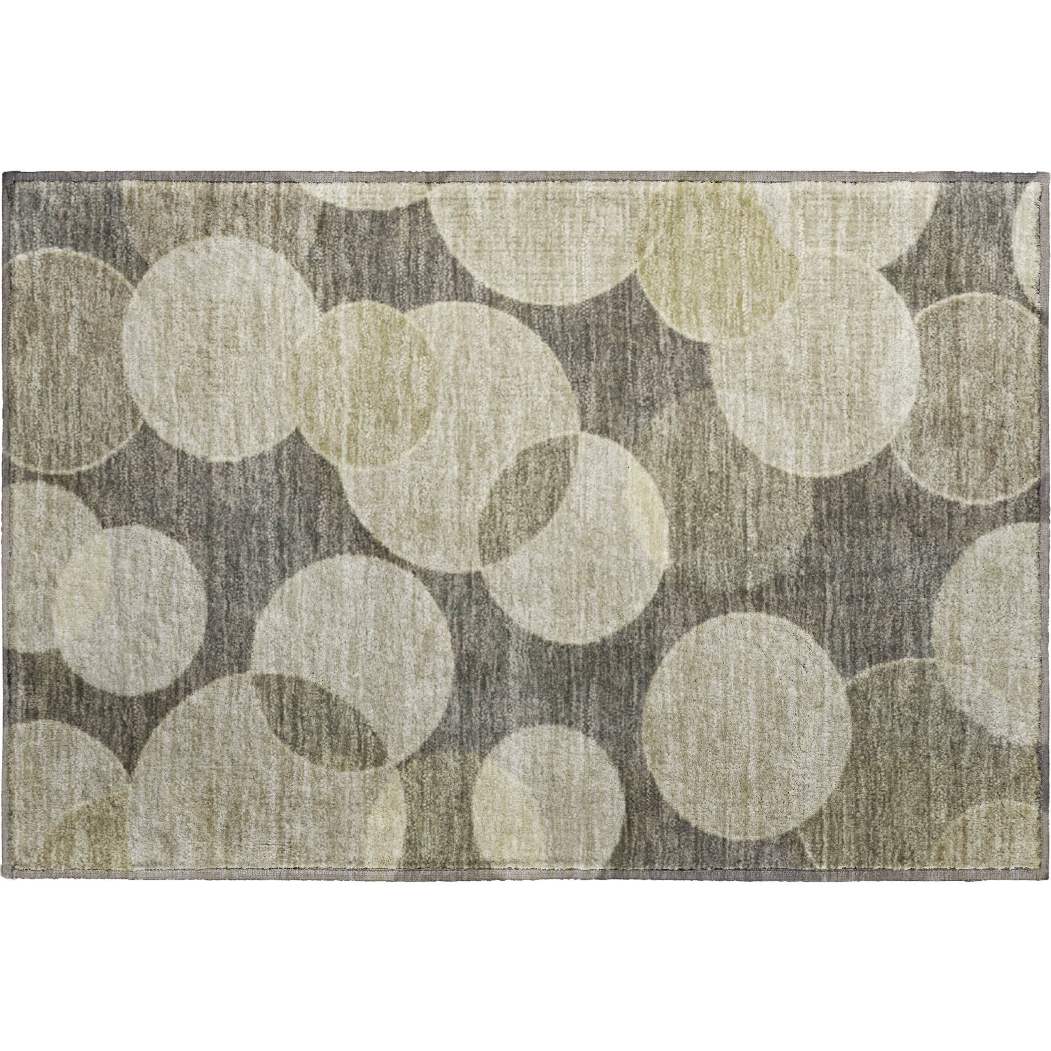Colombo Machine Washable Transitional Taupe Brown Rug 1'8" x 2'6" #shape_Rectangle