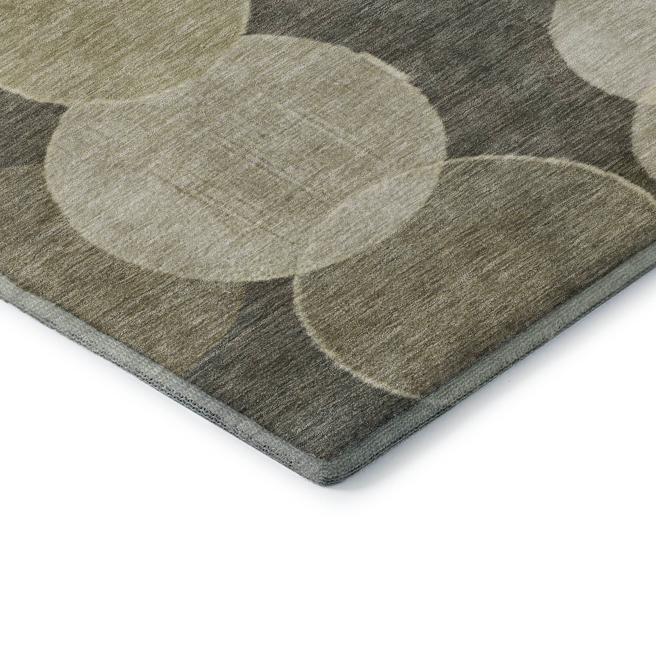Colombo Machine Washable Transitional Taupe Brown Rug 1'8" x 2'6" #shape_Rectangle