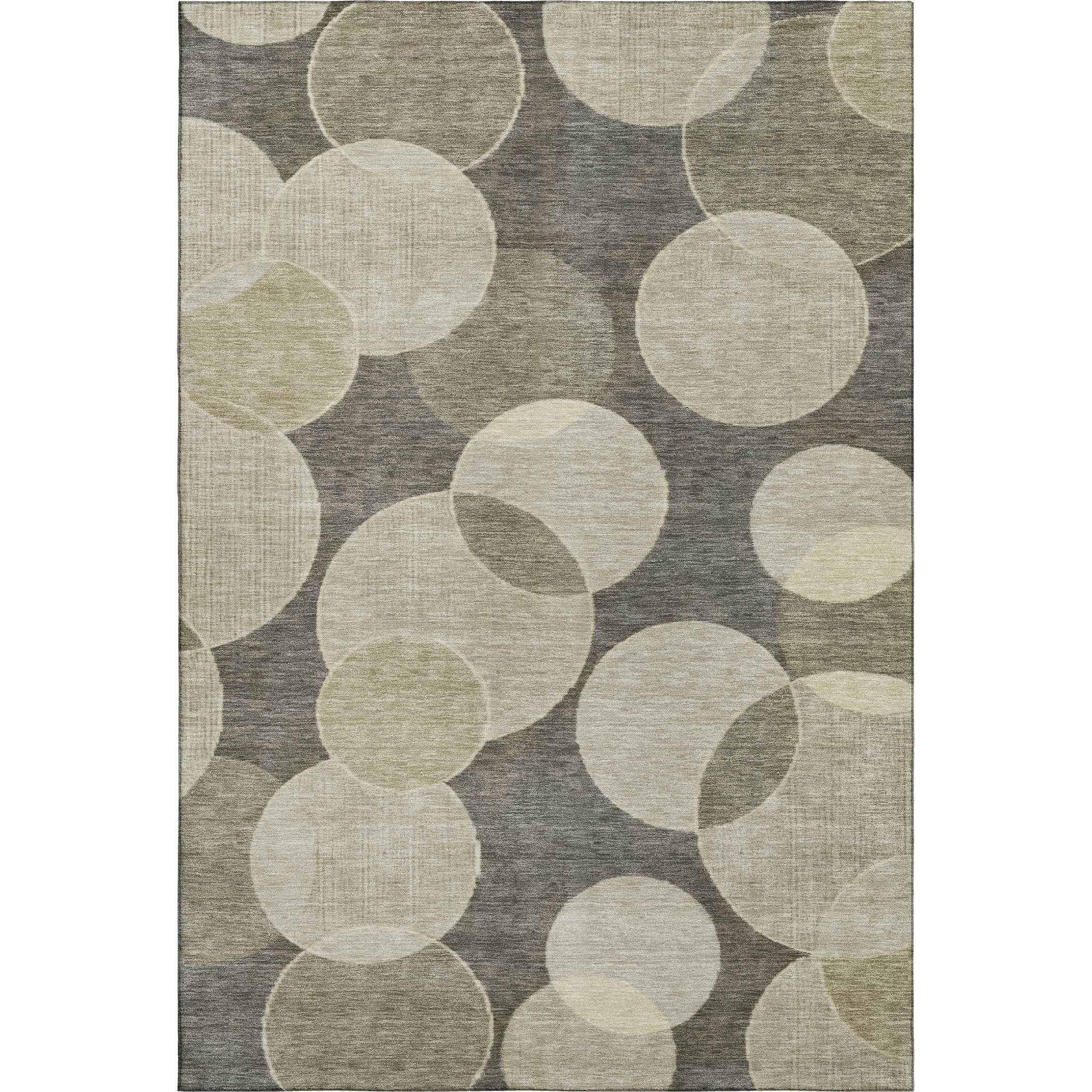 Colombo Machine Washable Transitional Taupe Brown Rug 2'6" x 3'10" #shape_Rectangle