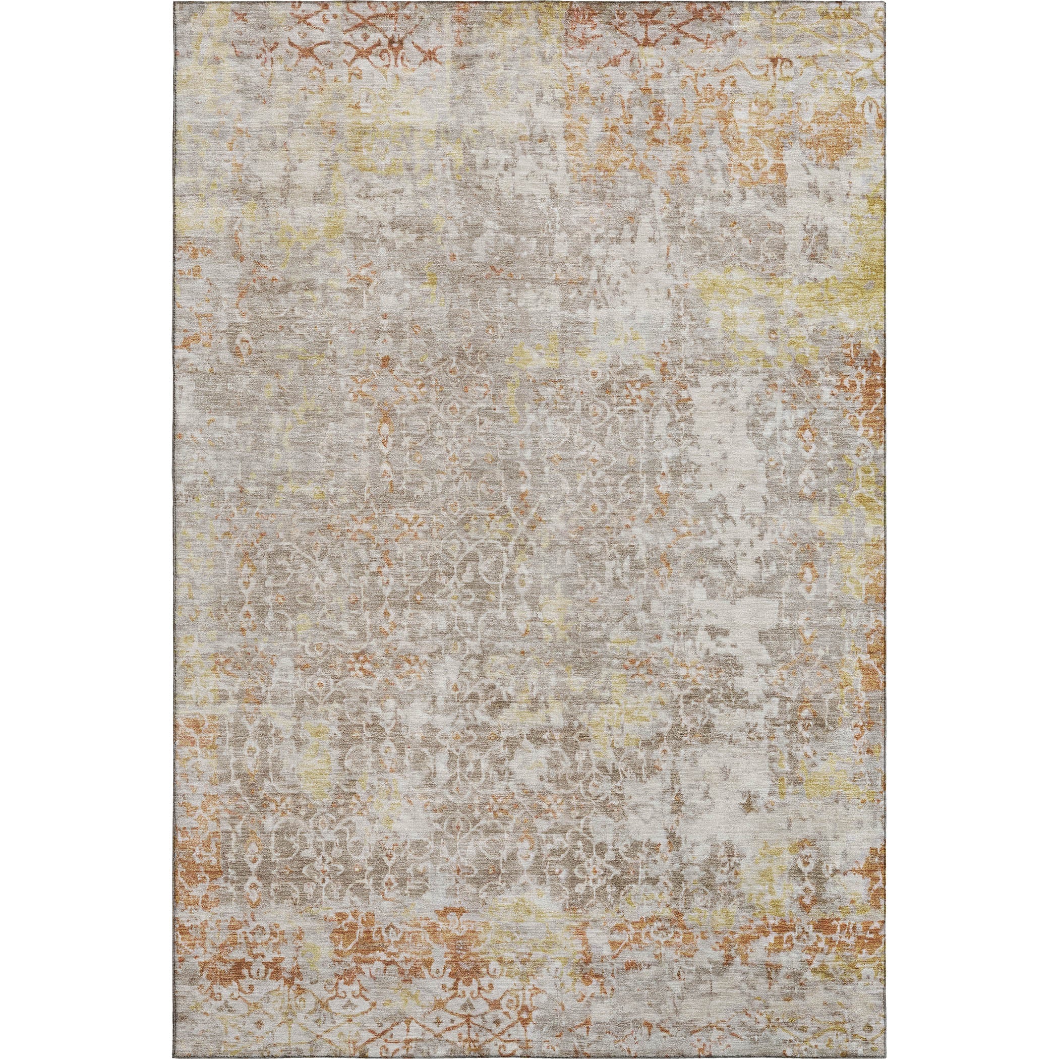 Reykjavik Machine Washable Transitional Brown Rug 2'6" x 3'10" #shape_Rectangle