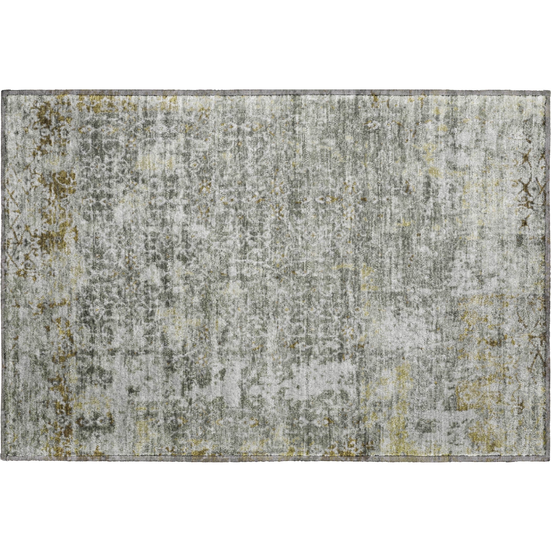 Reykjavik Machine Washable Transitional Taupe Brown Rug 1'8" x 2'6" #shape_Rectangle