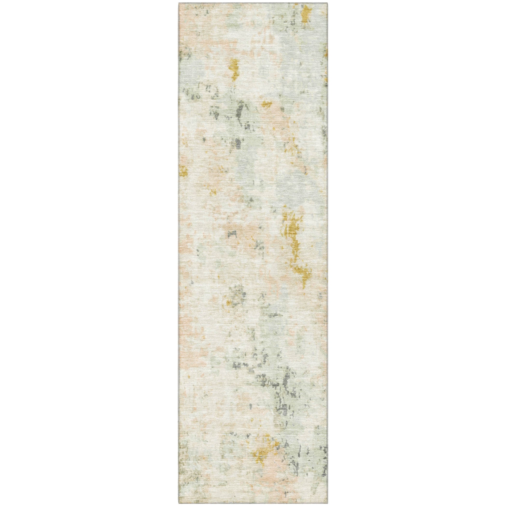 Chiang Mai Machine Washable Transitional Beige Brown Rug 2'3" x 7'6" #shape_Runner