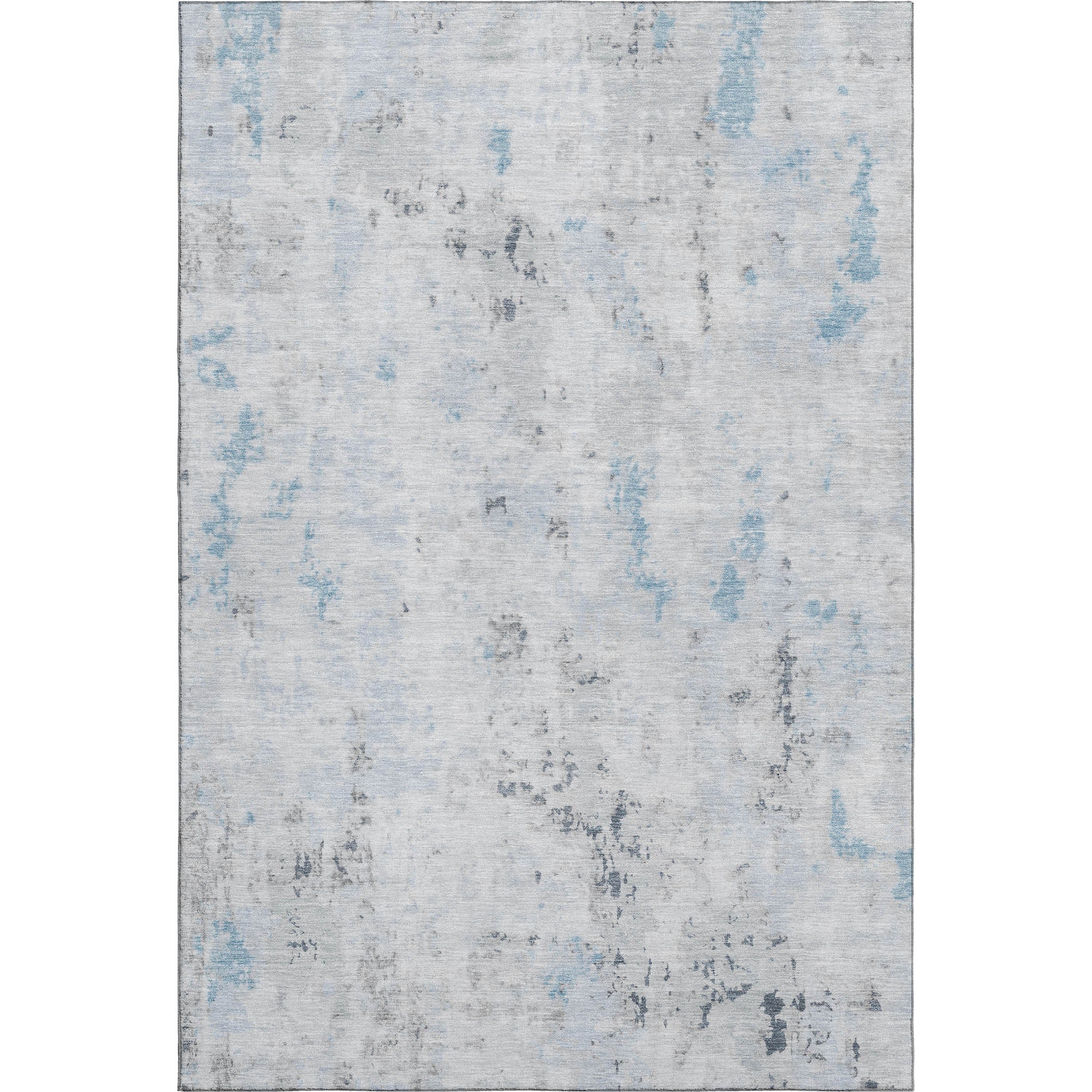 Chiang Mai Machine Washable Transitional Sky Blue Rug 2'6" x 3'10" #shape_Rectangle