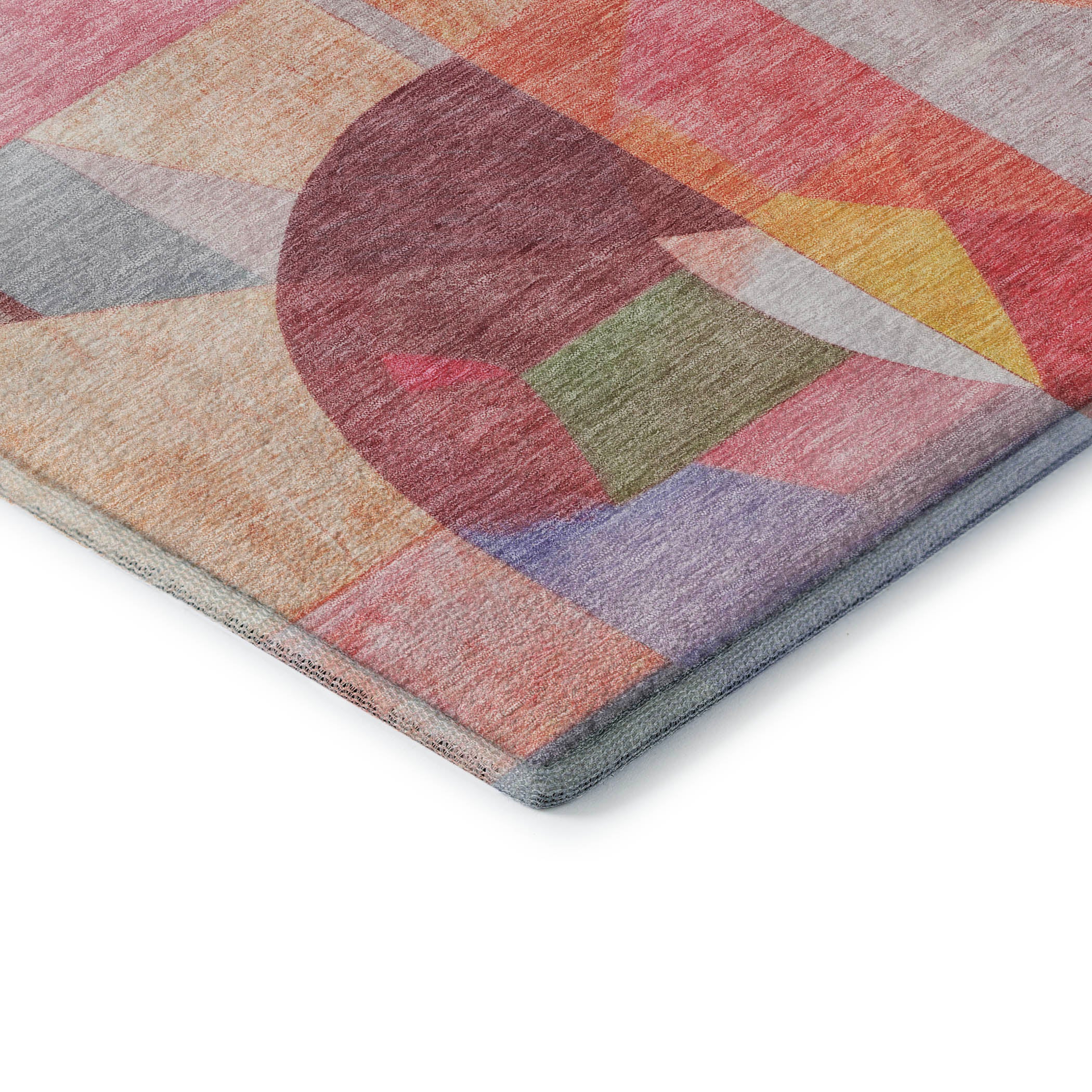 Lucerne Machine Washable Transitional Paprika Orange Rug 1'8" x 2'6" #shape_Rectangle