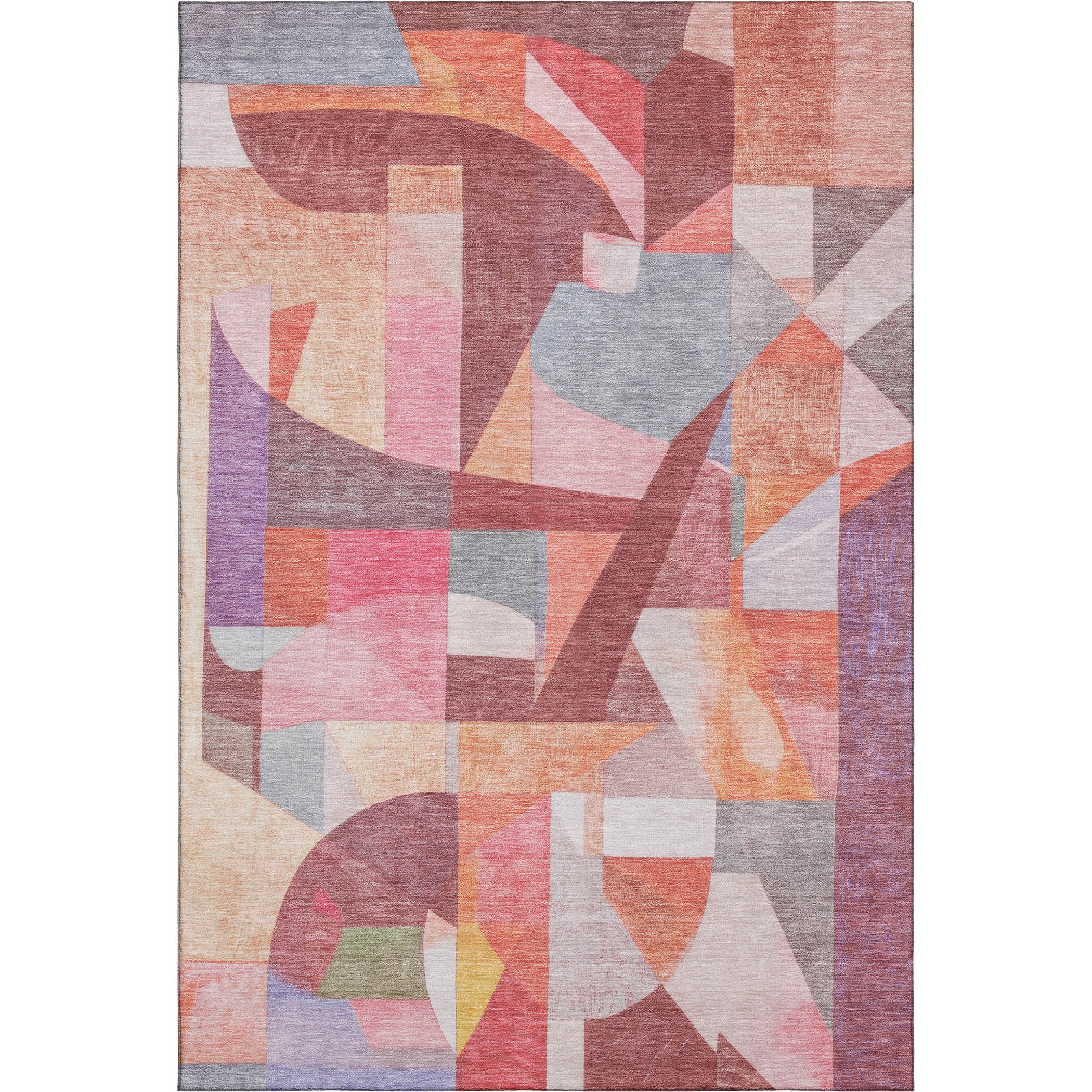 Lucerne Machine Washable Transitional Paprika Orange Rug 2'6" x 3'10" #shape_Rectangle