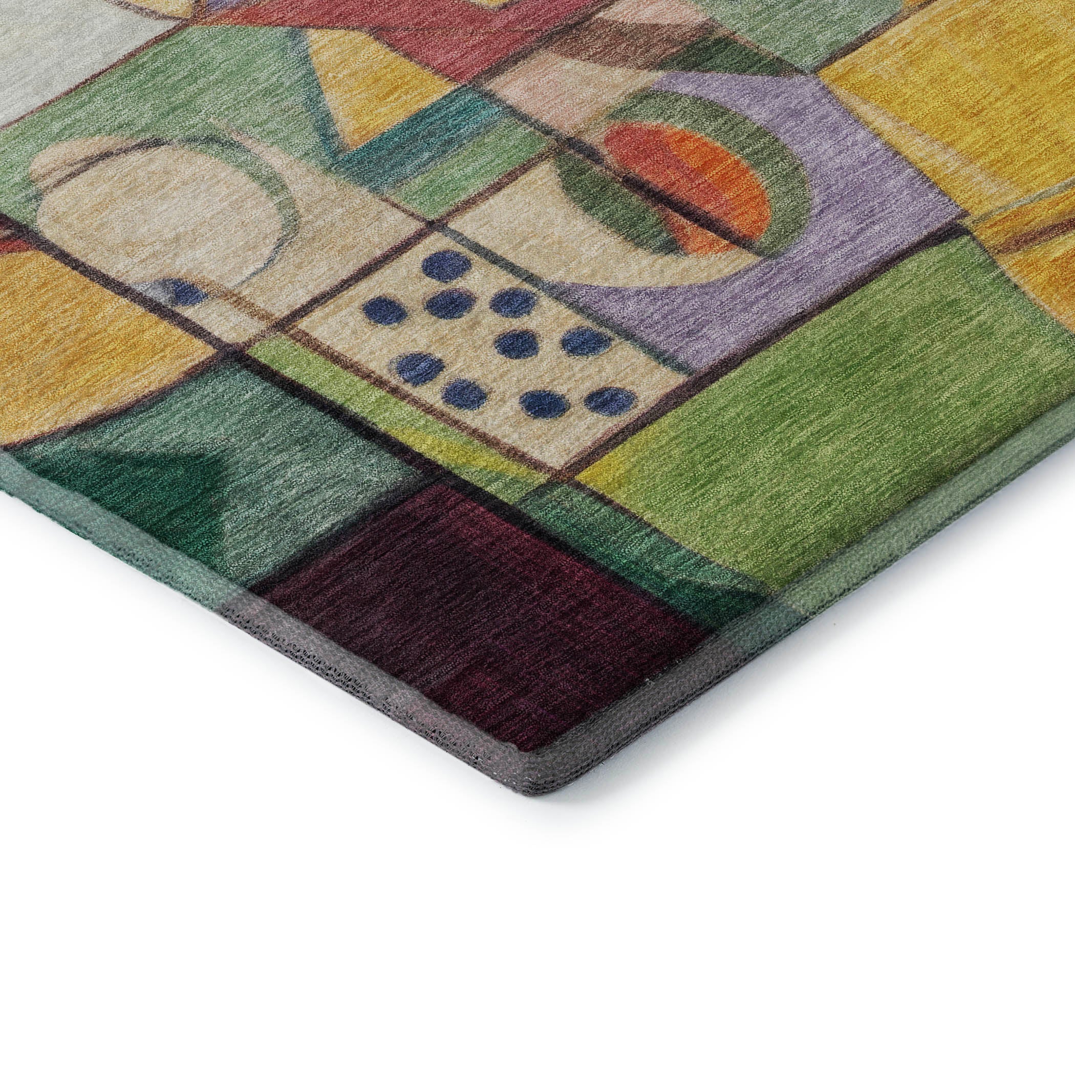 Queenstown Machine Washable Transitional Gold Rug 1'8" x 2'6" #shape_Rectangle