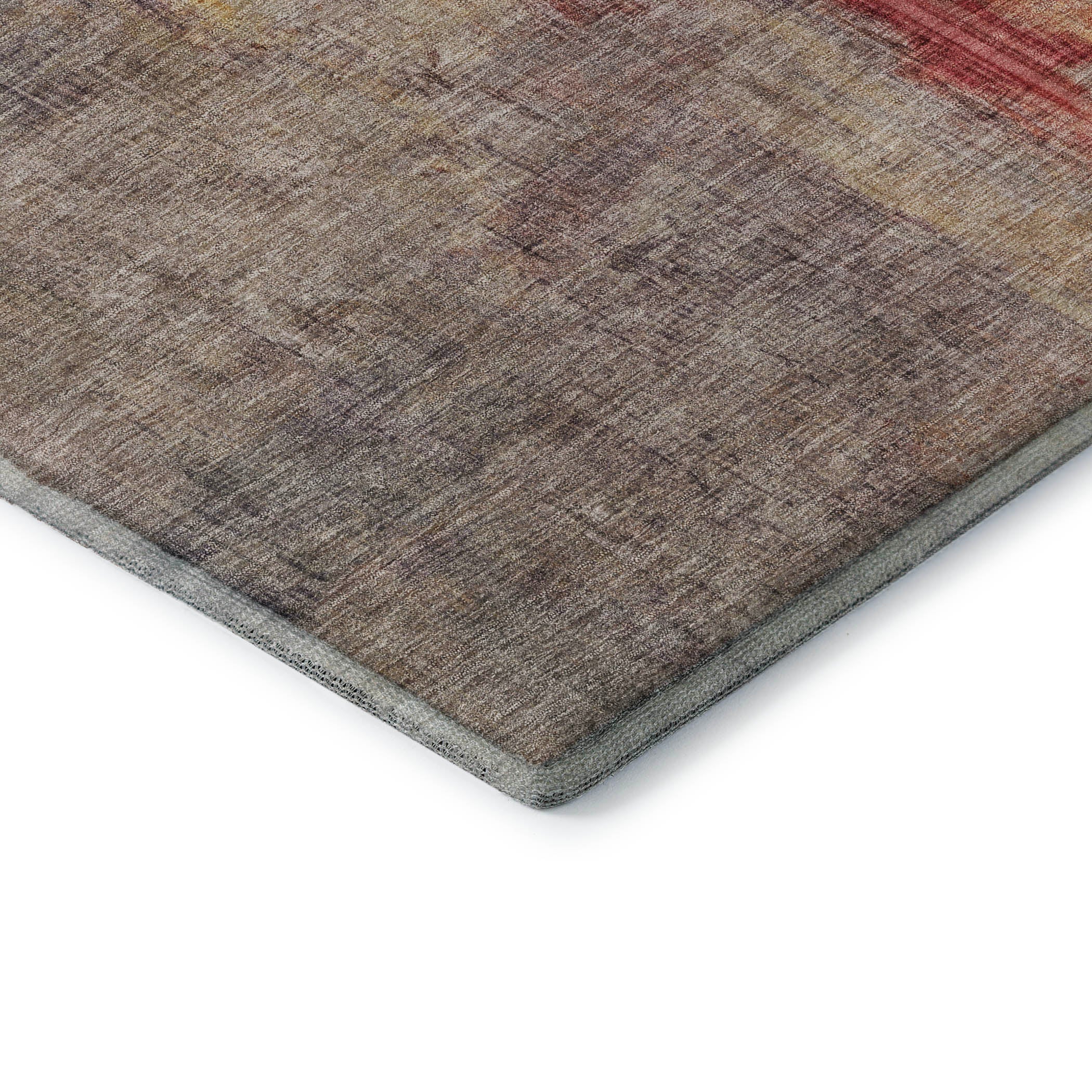 Luang Prabang Machine Washable Transitional Taupe Brown Rug 1'8" x 2'6" #shape_Rectangle