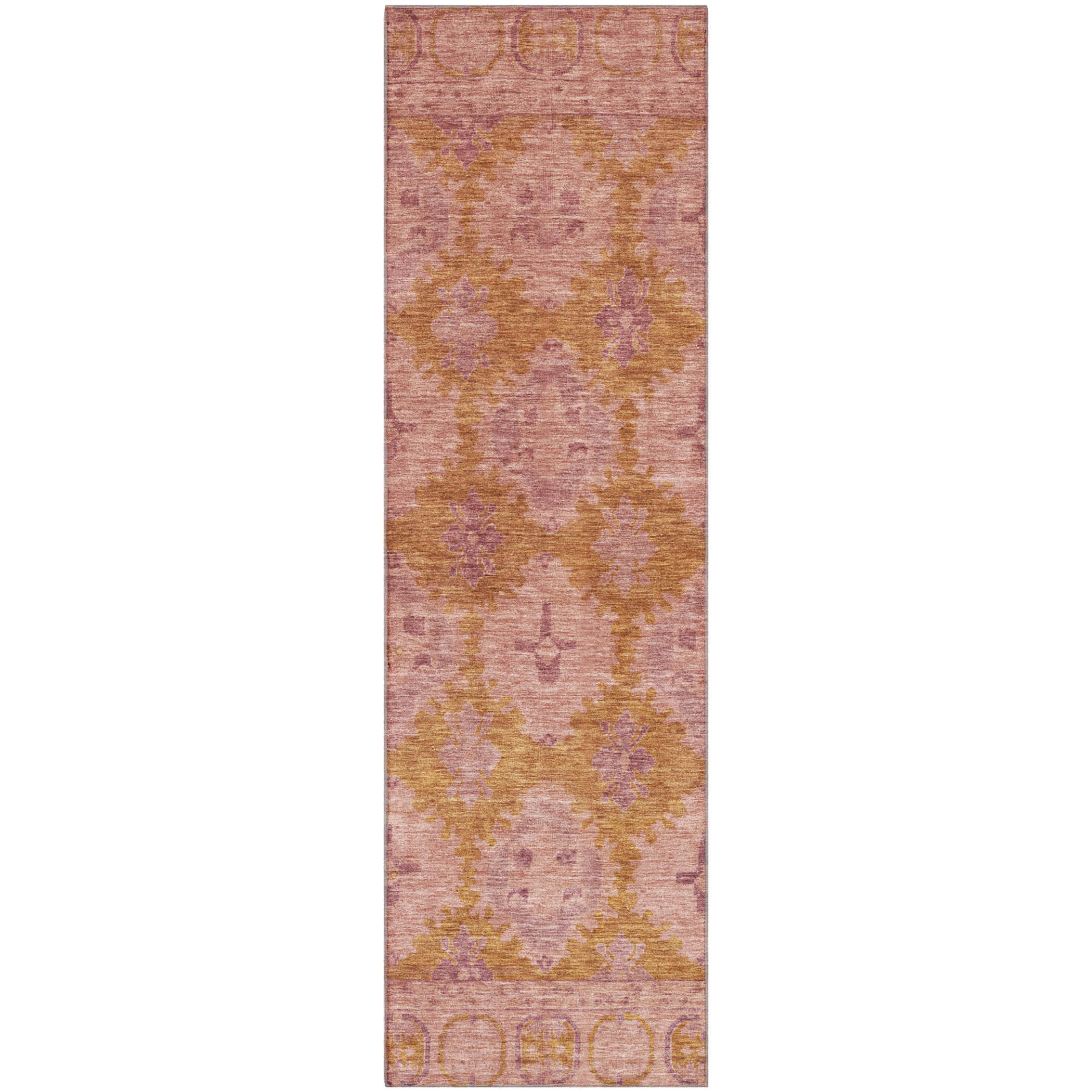 Chiang Mai Machine Washable Transitional Blush Pink Rug 2'3" x 7'6" #shape_Runner