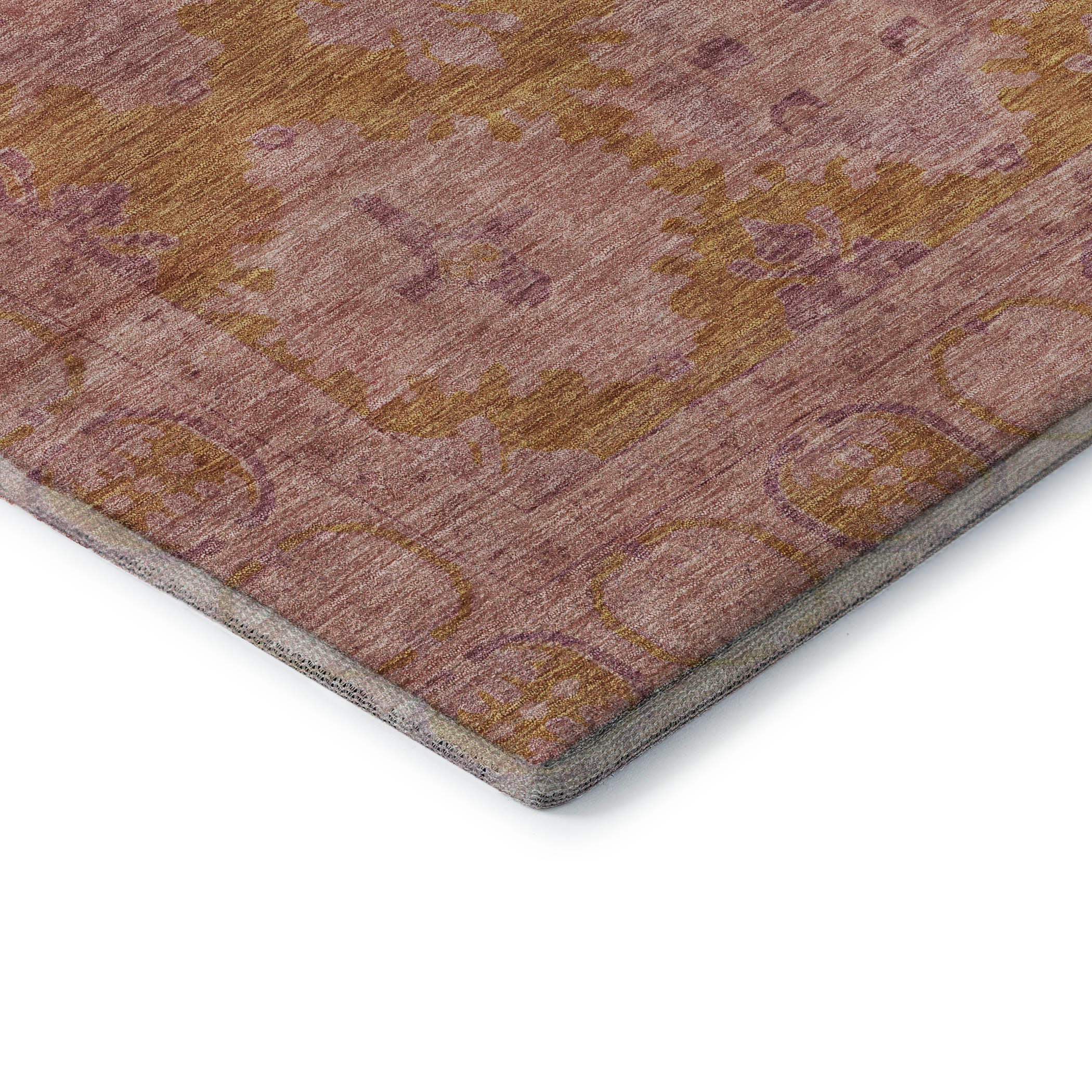 Chiang Mai Machine Washable Transitional Blush Pink Rug 1'8" x 2'6" #shape_Rectangle
