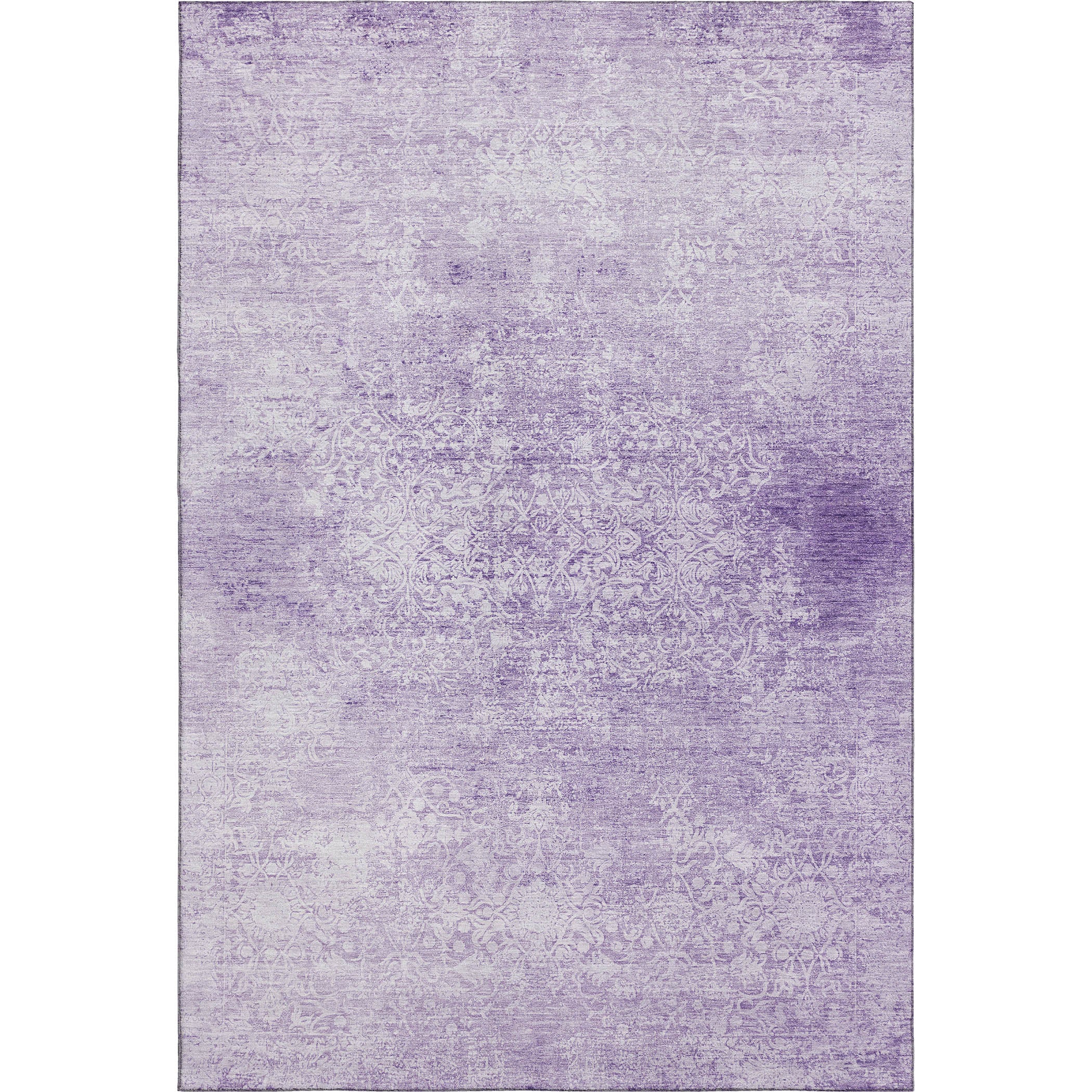Montevideo Machine Washable Traditional Lilac Purple Rug 2'6" x 3'10" #shape_Rectangle
