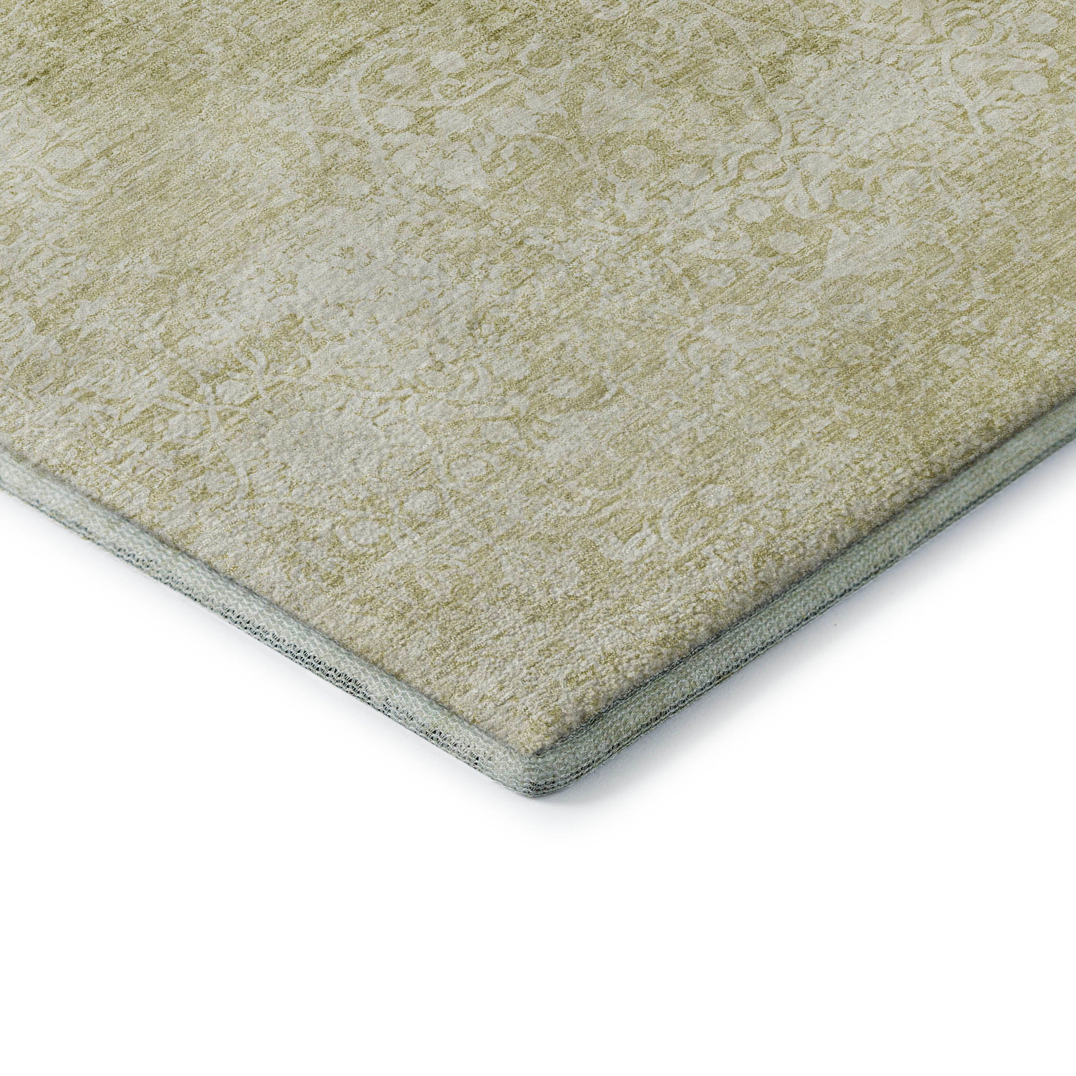 Montevideo Machine Washable Traditional Wheat Gold Rug 1'8" x 2'6" #shape_Rectangle