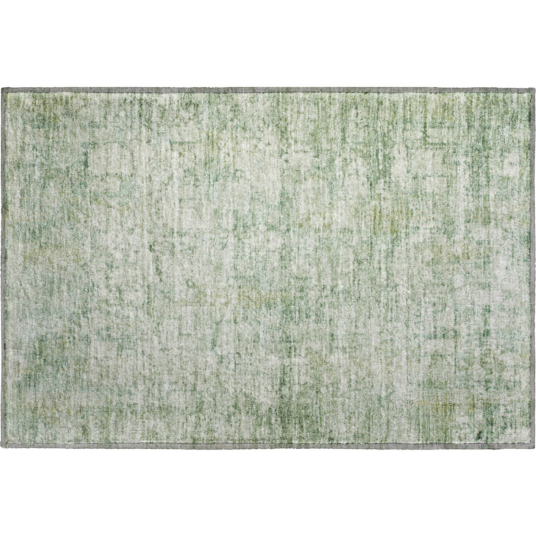 Bern Machine Washable Transitional Aloe Green Rug 1'8" x 2'6" #shape_Rectangle