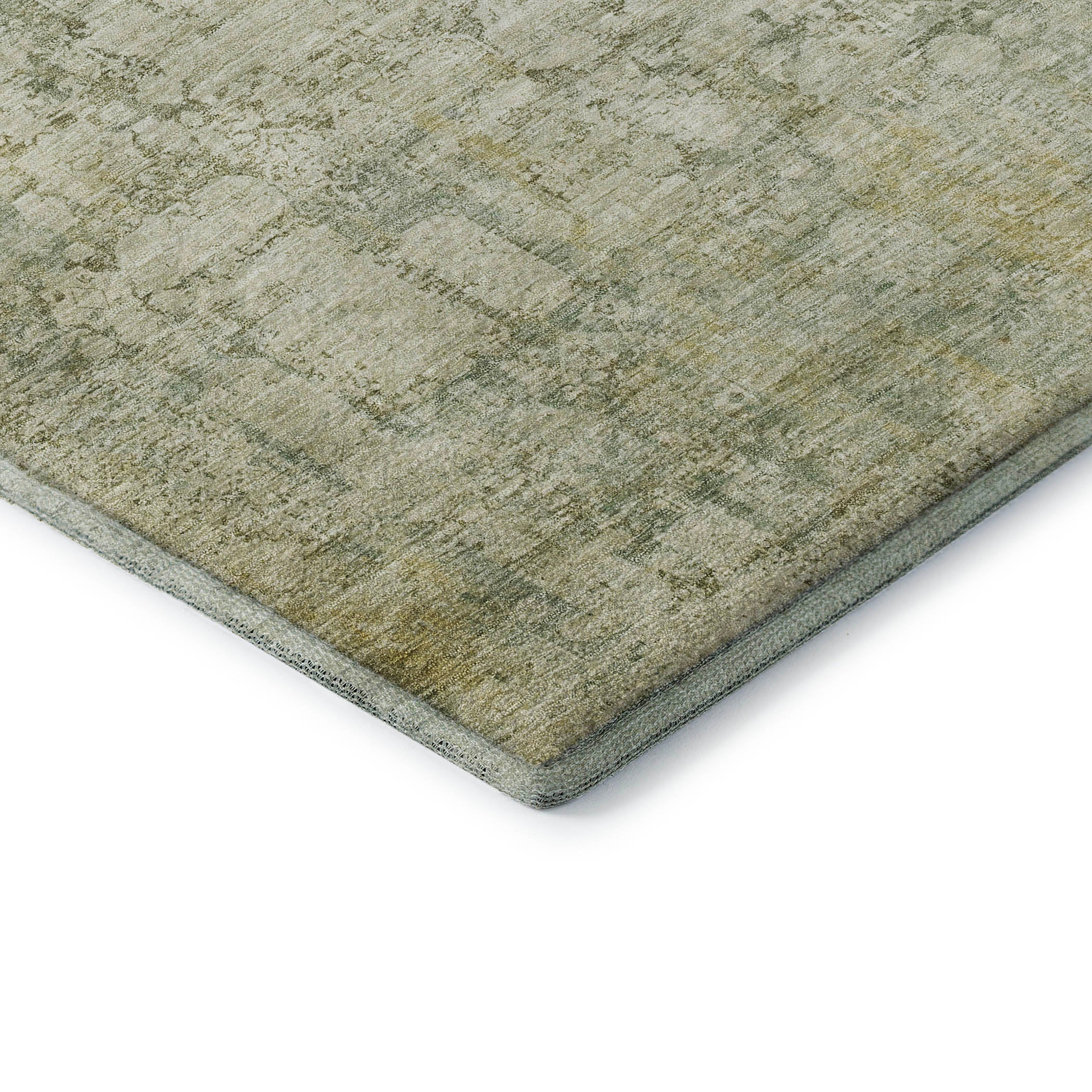 Bern Machine Washable Transitional Beige Brown Rug 1'8" x 2'6" #shape_Rectangle