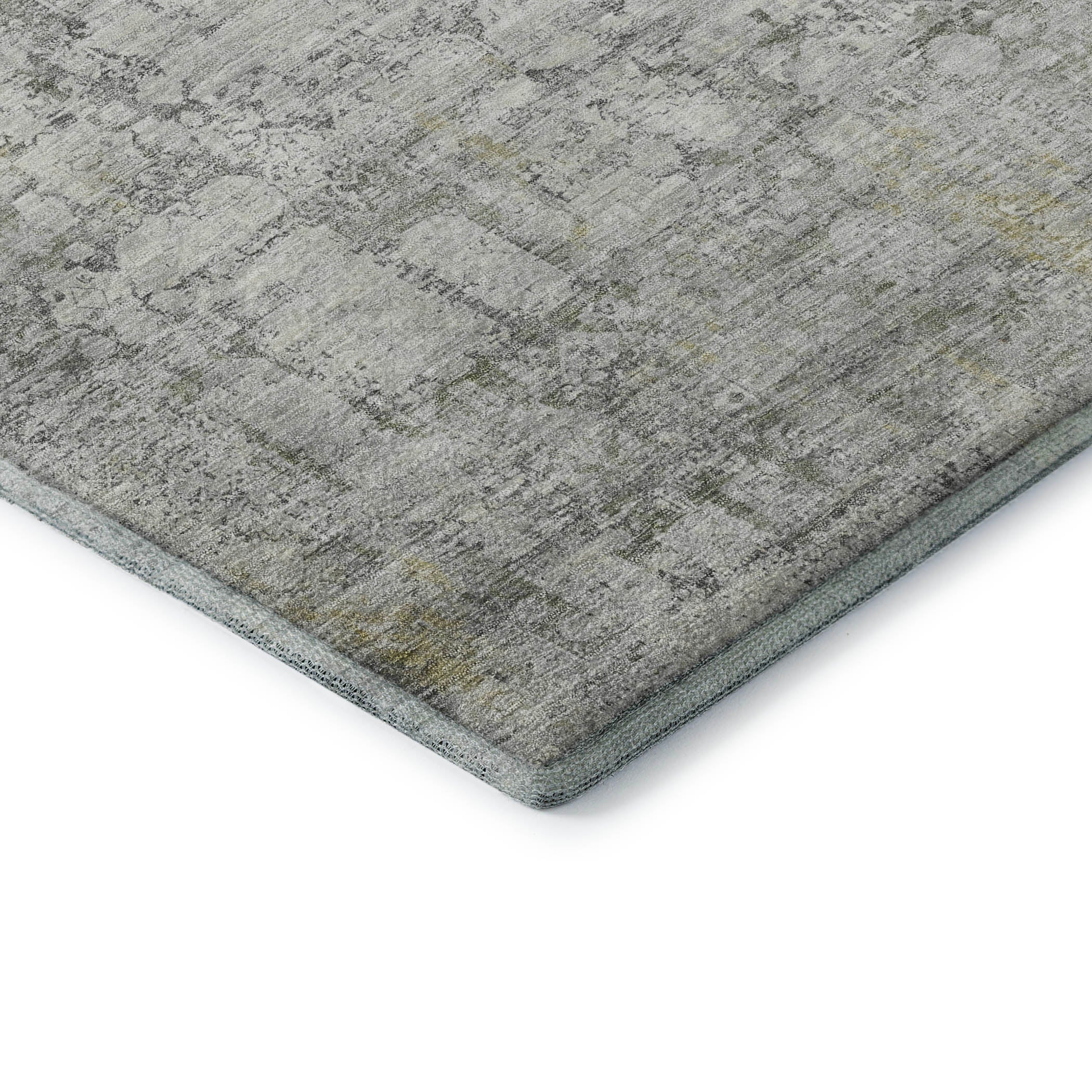 Bern Machine Washable Transitional Gray Rug 1'8" x 2'6" #shape_Rectangle