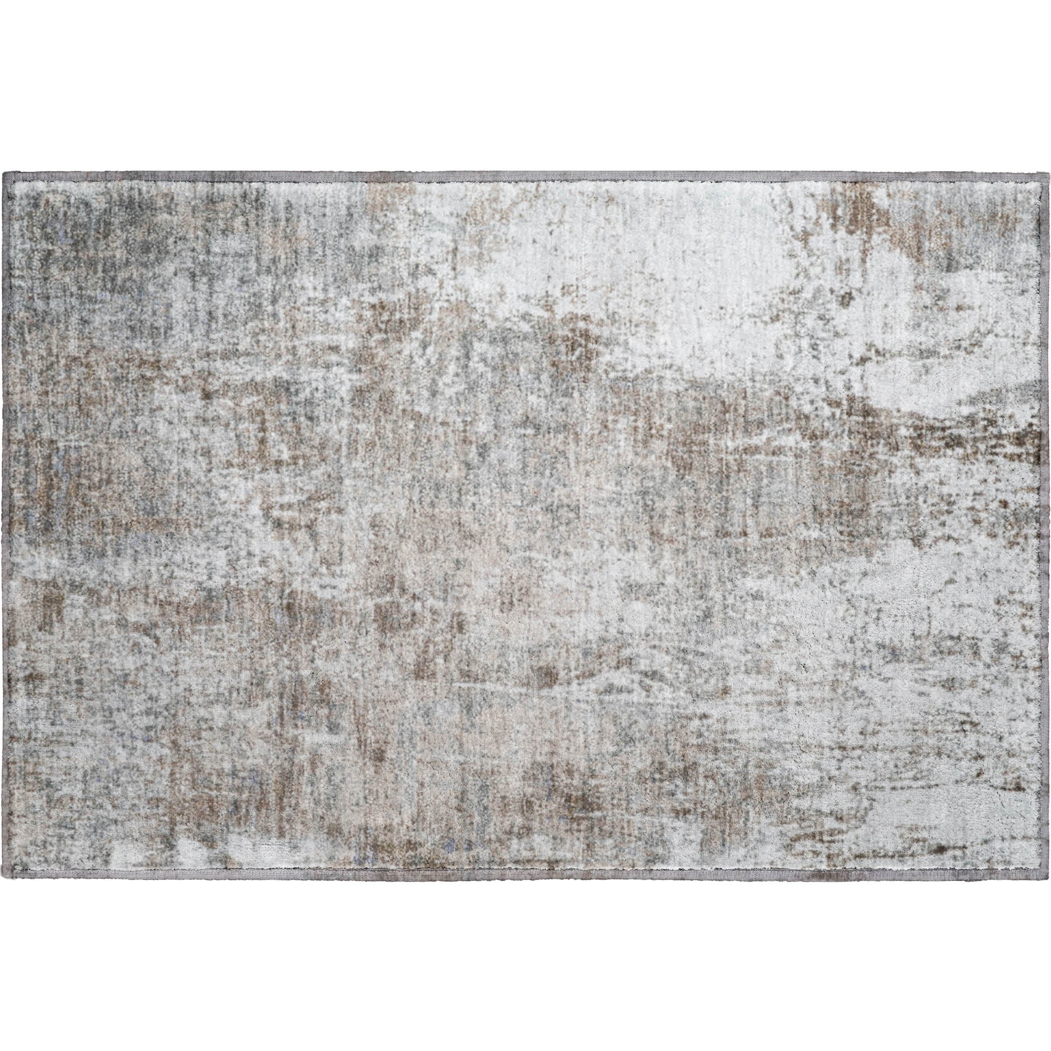 Oslo Machine Washable Transitional Brown Rug 1'8" x 2'6" #shape_Rectangle