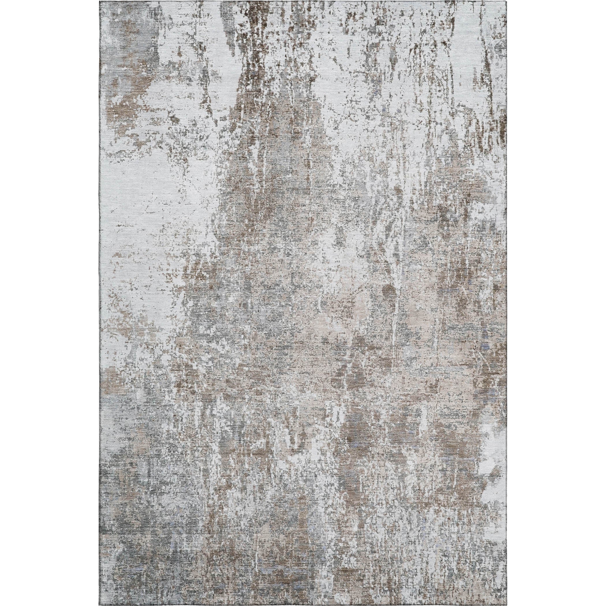 Oslo Machine Washable Transitional Brown Rug 2'6" x 3'10" #shape_Rectangle