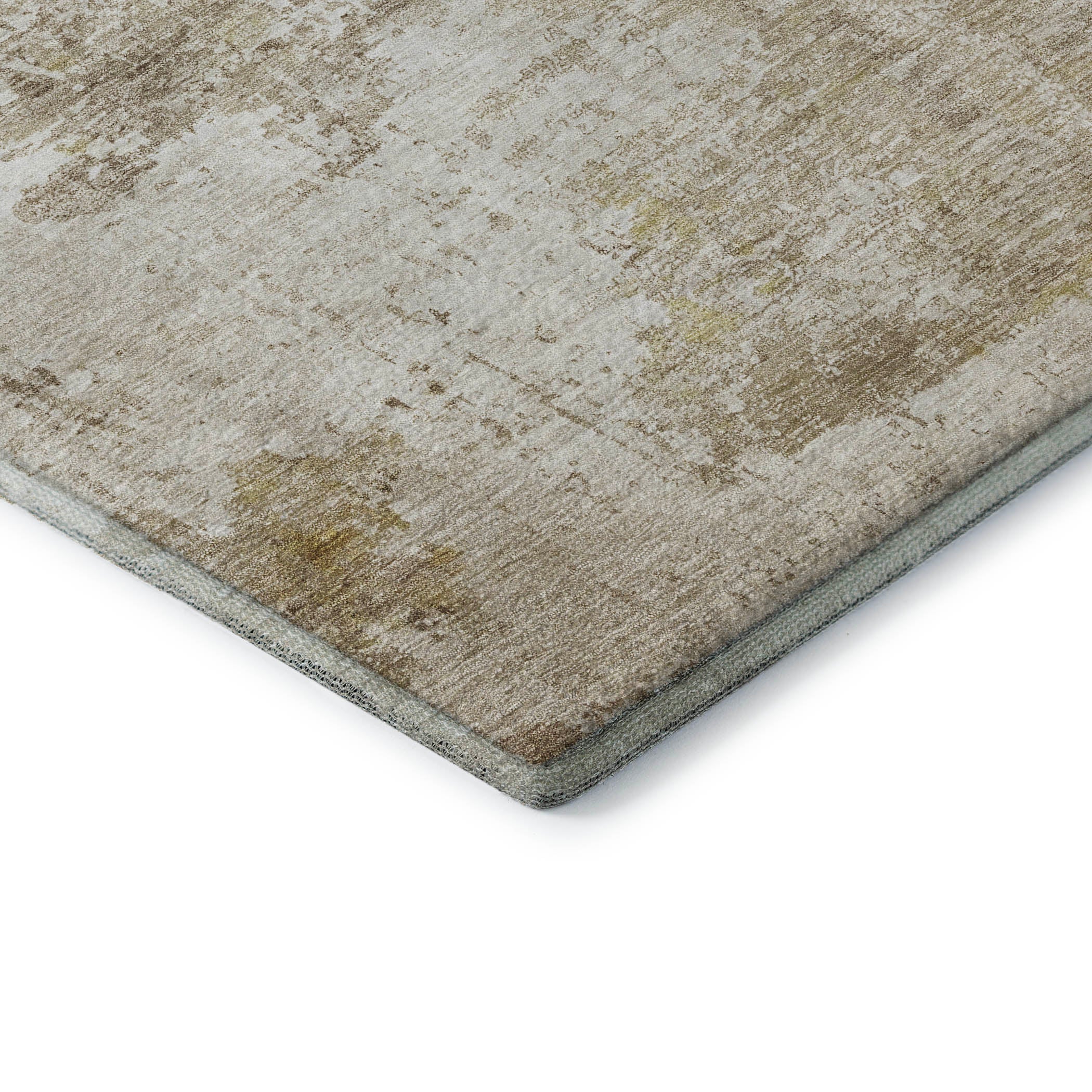 Athens Machine Washable Transitional Brown Rug 1'8" x 2'6" #shape_Rectangle