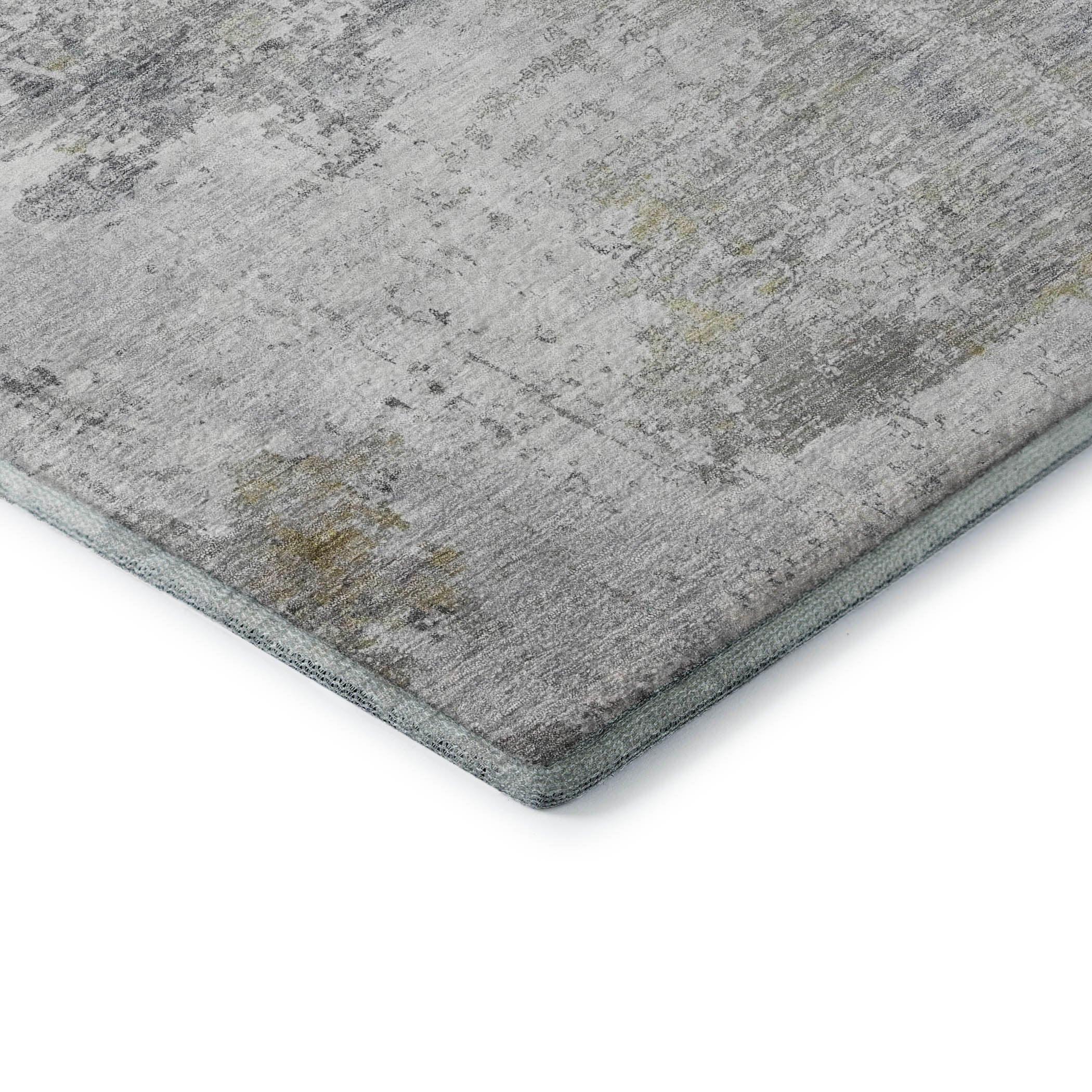 Athens Machine Washable Transitional Gray Rug 1'8" x 2'6" #shape_Rectangle