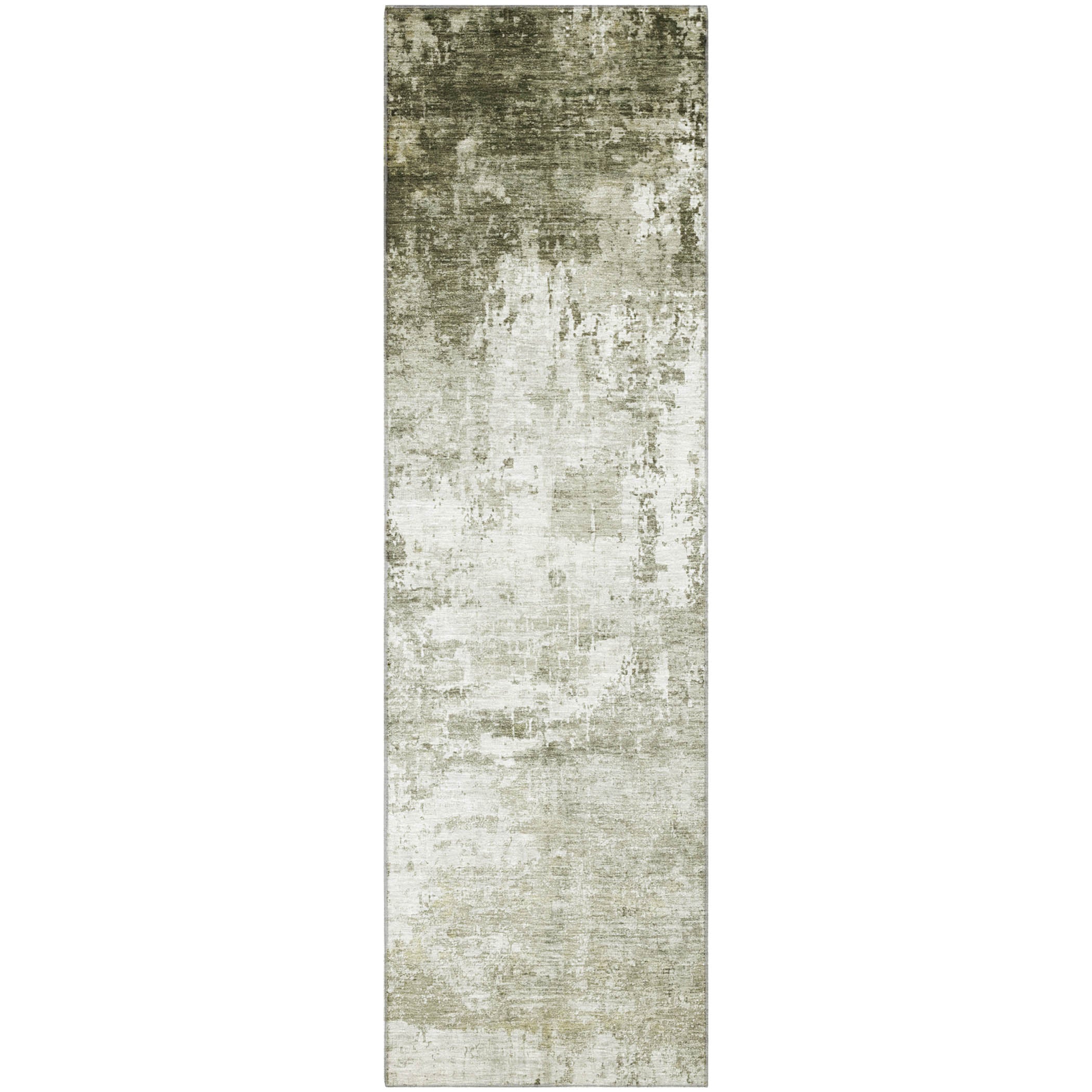 Athens Machine Washable Transitional Taupe Brown Rug 2'3" x 7'6" #shape_Runner