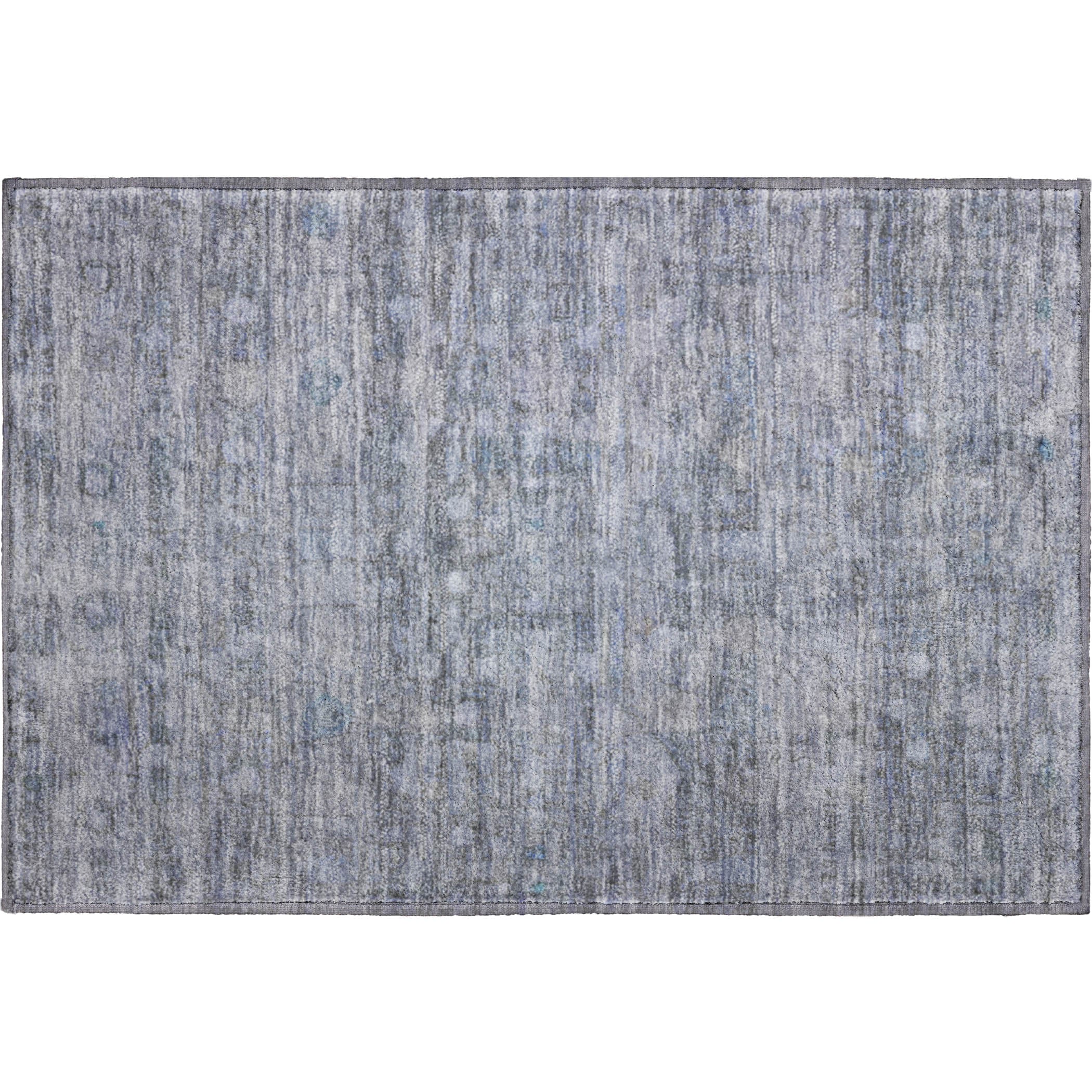 Ghent Machine Washable Transitional Blue Rug 1'8" x 2'6" #shape_Rectangle