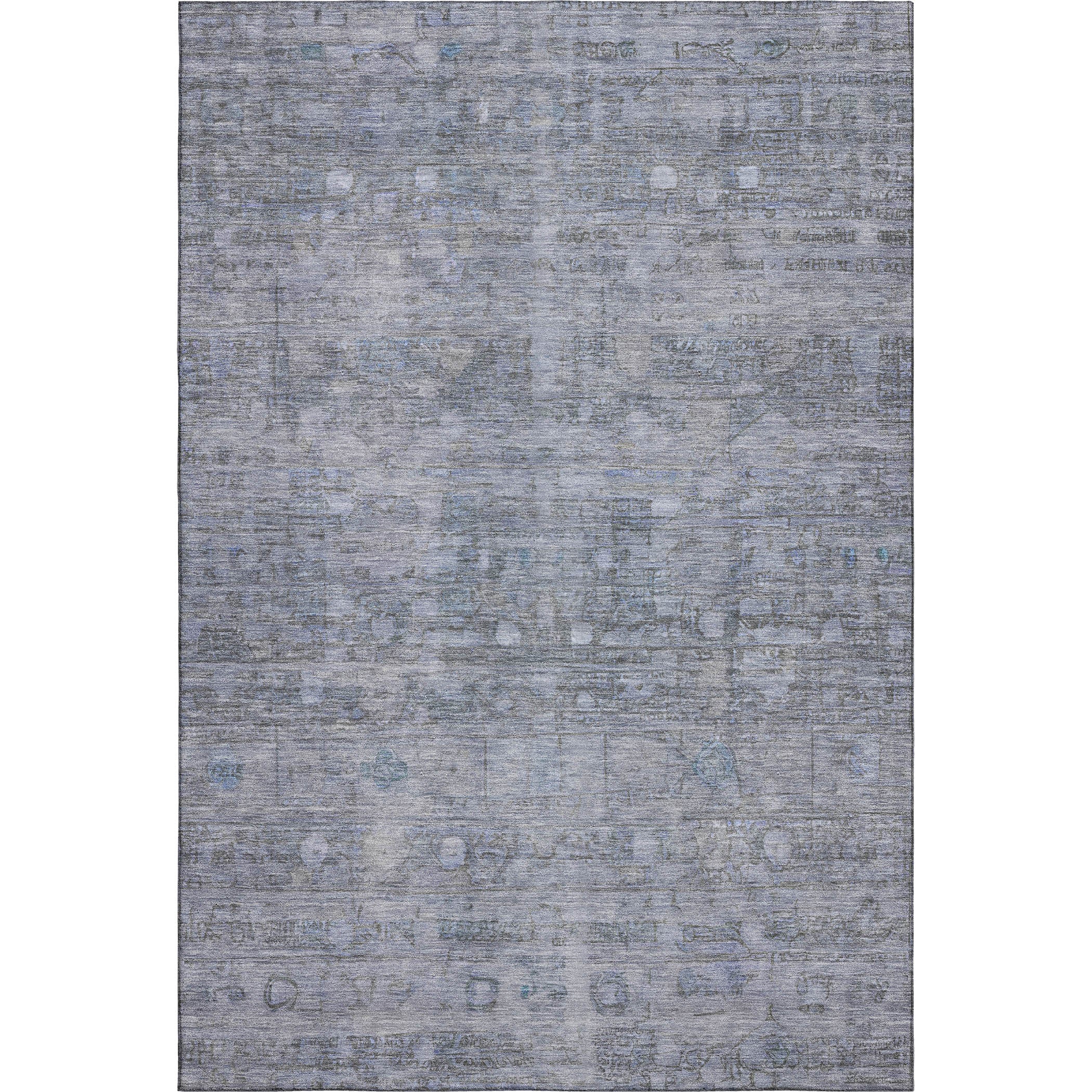Ghent Machine Washable Transitional Blue Rug 2'6" x 3'10" #shape_Rectangle