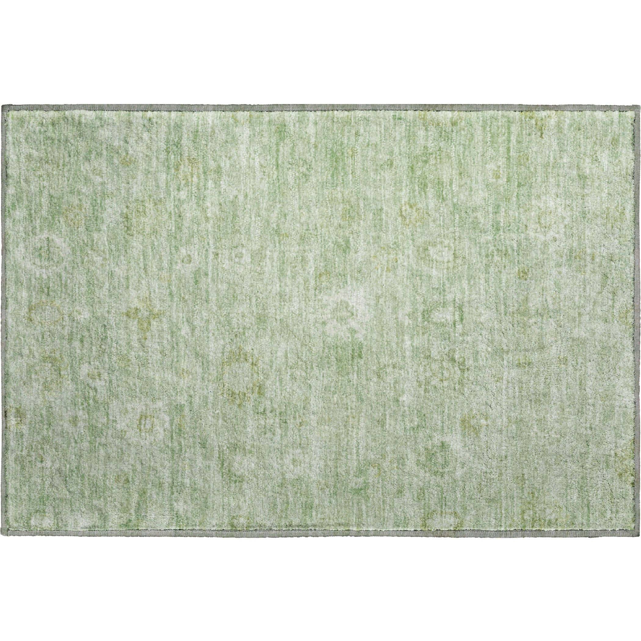 Ghent Machine Washable Transitional Aloe Green Rug 1'8" x 2'6" #shape_Rectangle
