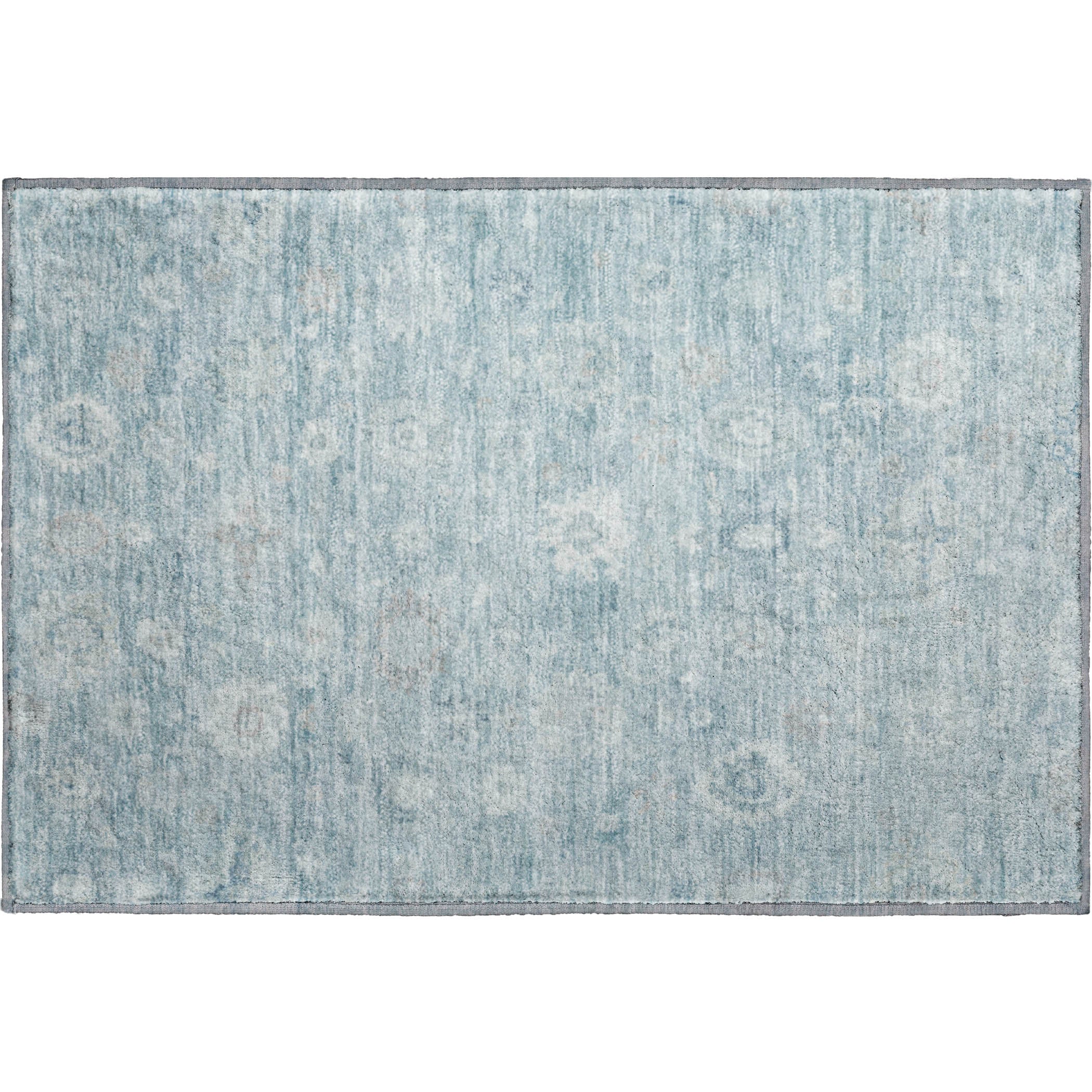 Ghent Machine Washable Transitional Blue Rug 1'8" x 2'6" #shape_Rectangle