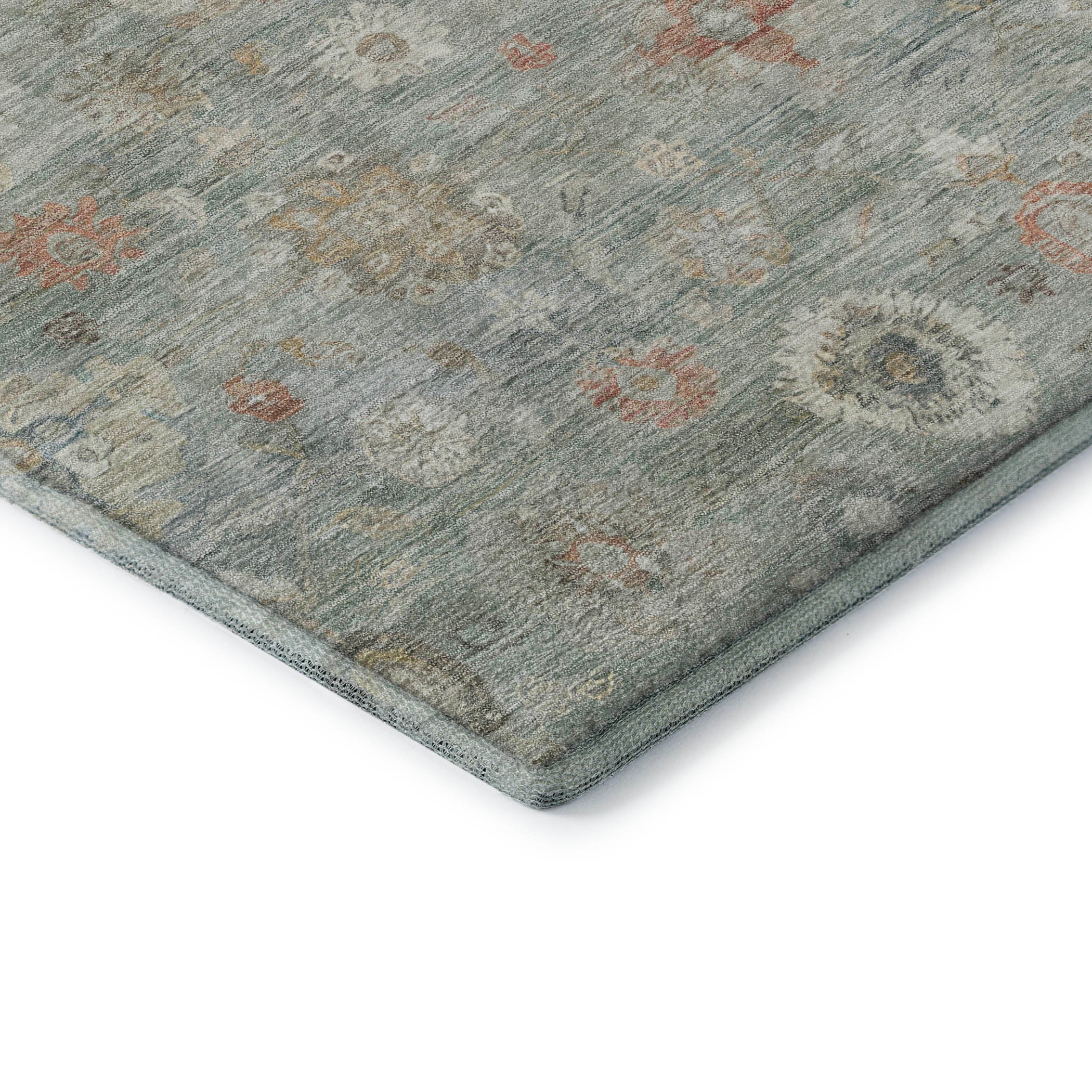 Ghent Machine Washable Transitional Sage Green Rug 1'8" x 2'6" #shape_Rectangle