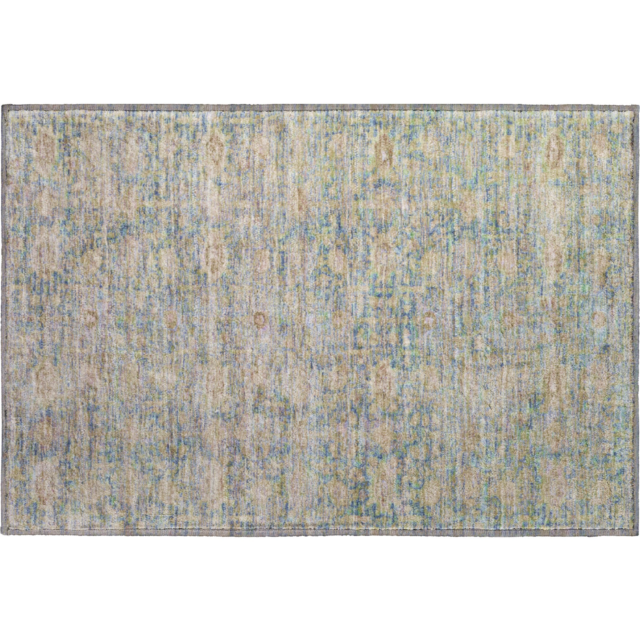 Siena Machine Washable Transitional Coral Orange Rug 1'8" x 2'6" #shape_Rectangle