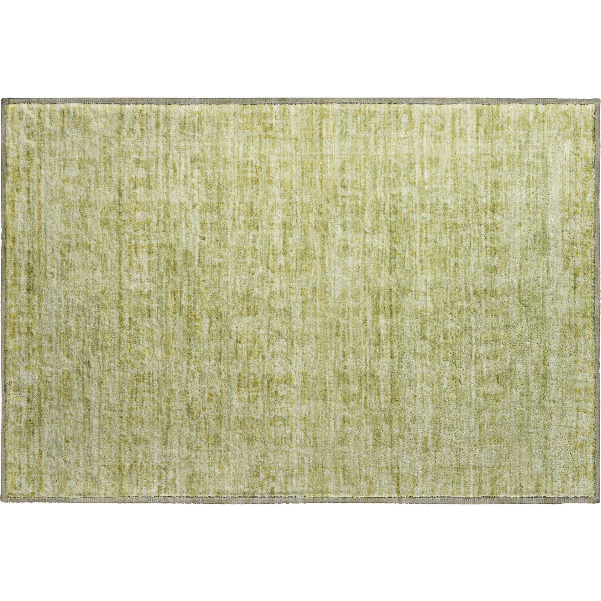 Luang Prabang Machine Washable Transitional Sage Green Rug 1'8" x 2'6" #shape_Rectangle