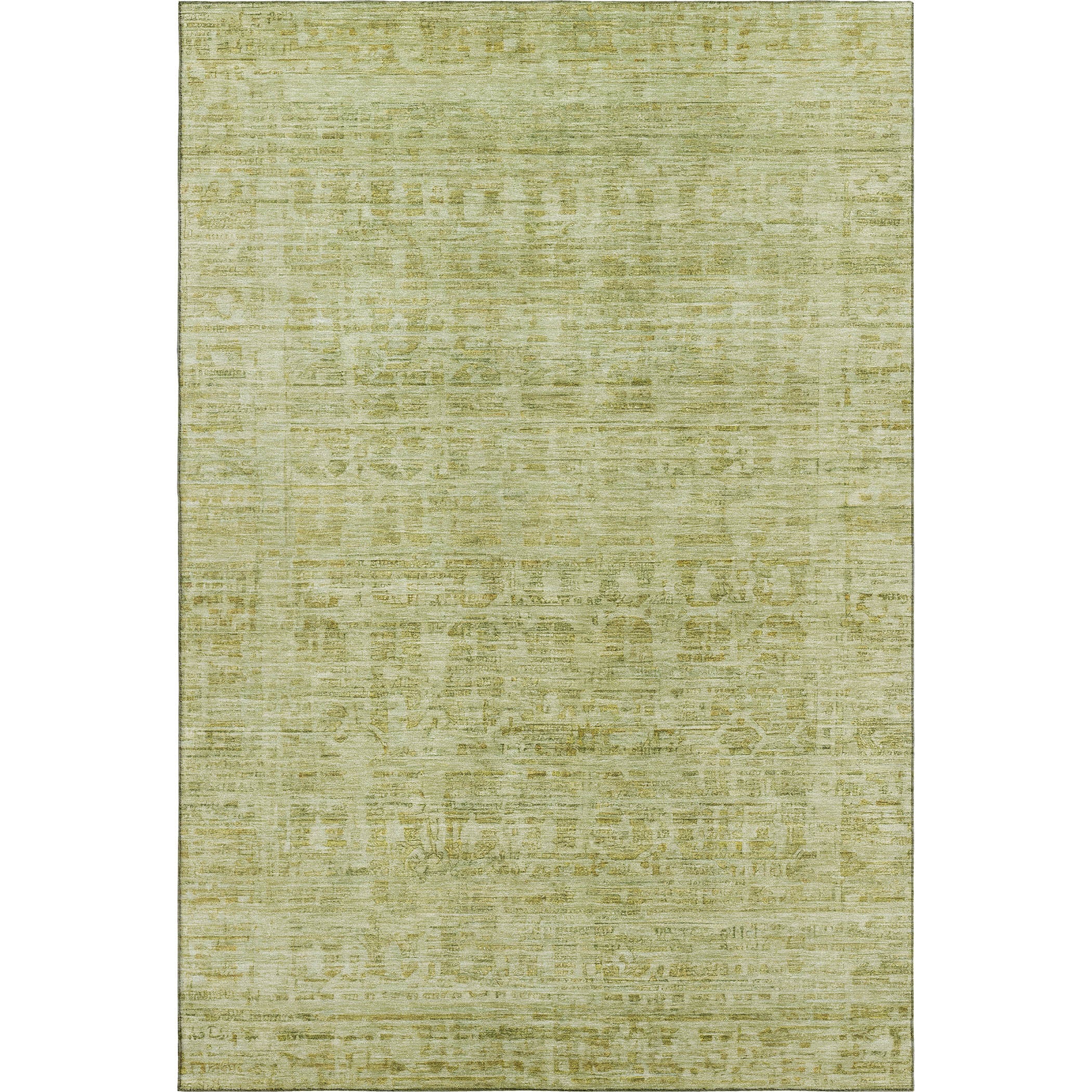 Luang Prabang Machine Washable Transitional Sage Green Rug 2'6" x 3'10" #shape_Rectangle