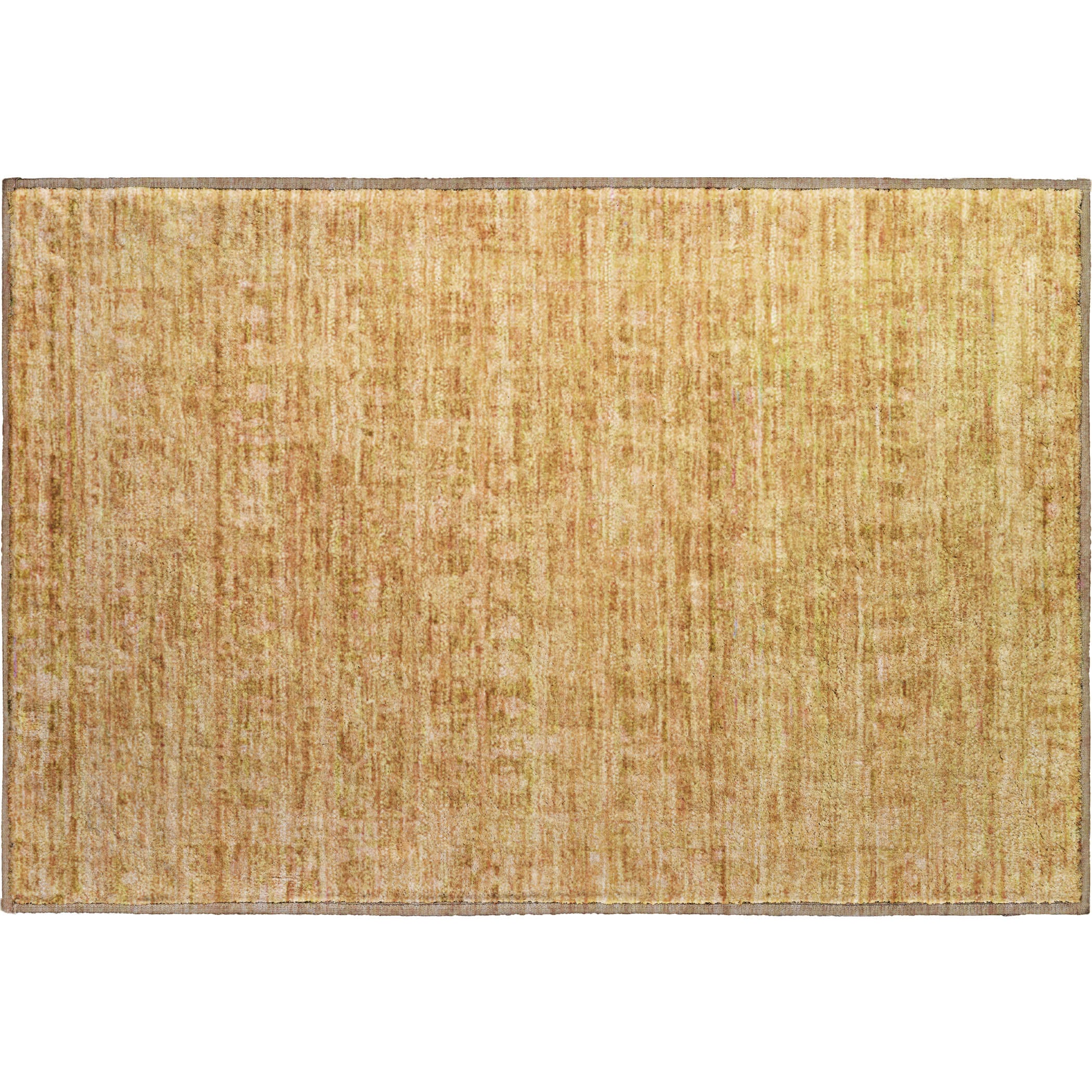 Luang Prabang Machine Washable Transitional Salmon Orange Rug 1'8" x 2'6" #shape_Rectangle