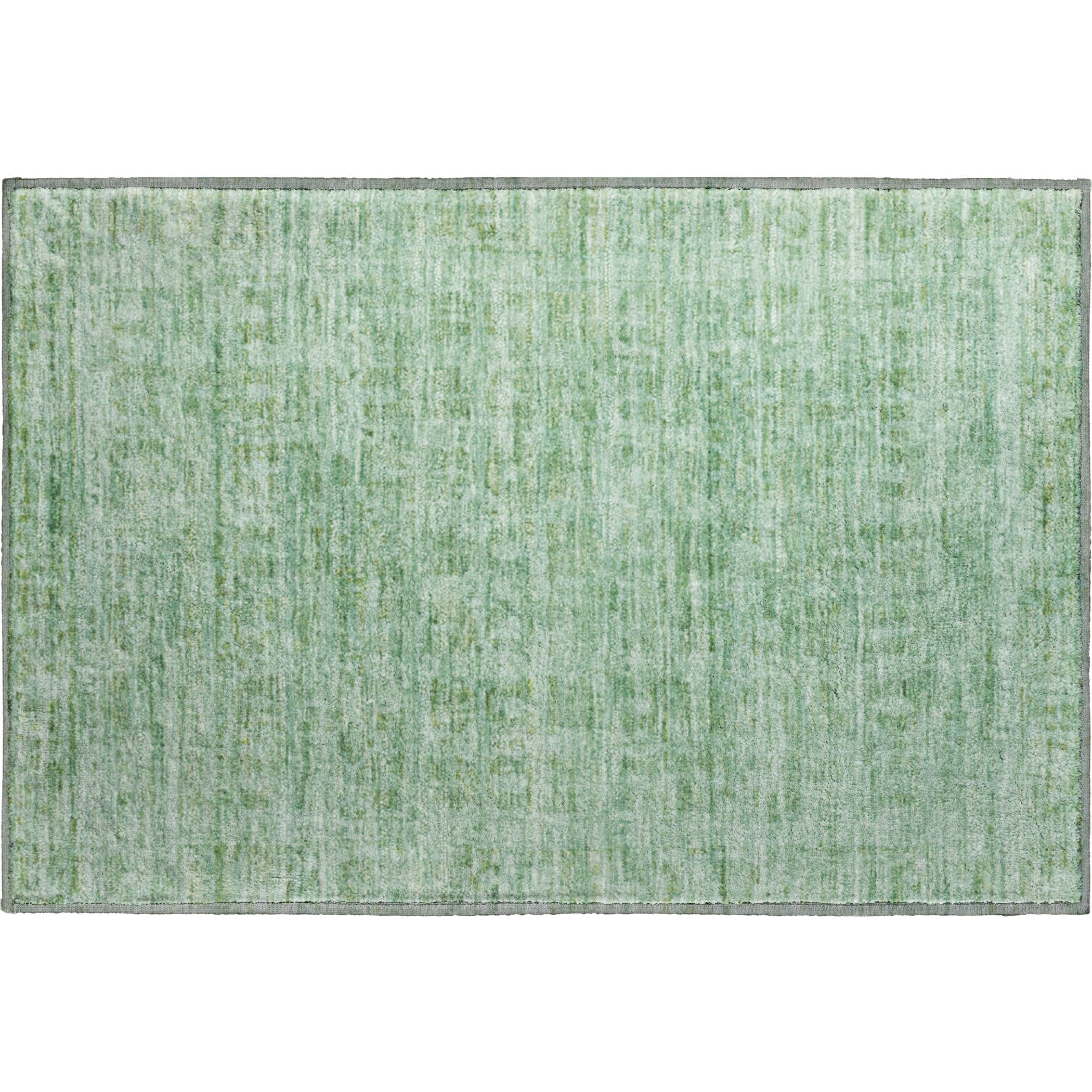 Luang Prabang Machine Washable Transitional Teal Rug 1'8" x 2'6" #shape_Rectangle