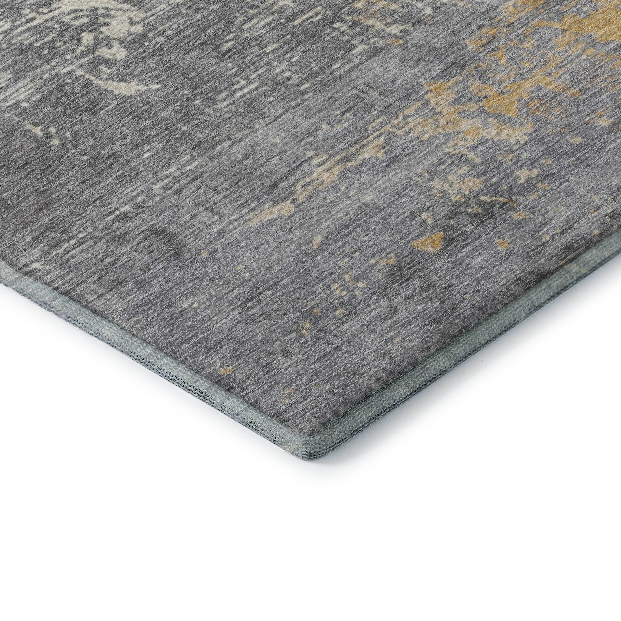 Porto Machine Washable Transitional Gold Rug 1'8" x 2'6" #shape_Rectangle