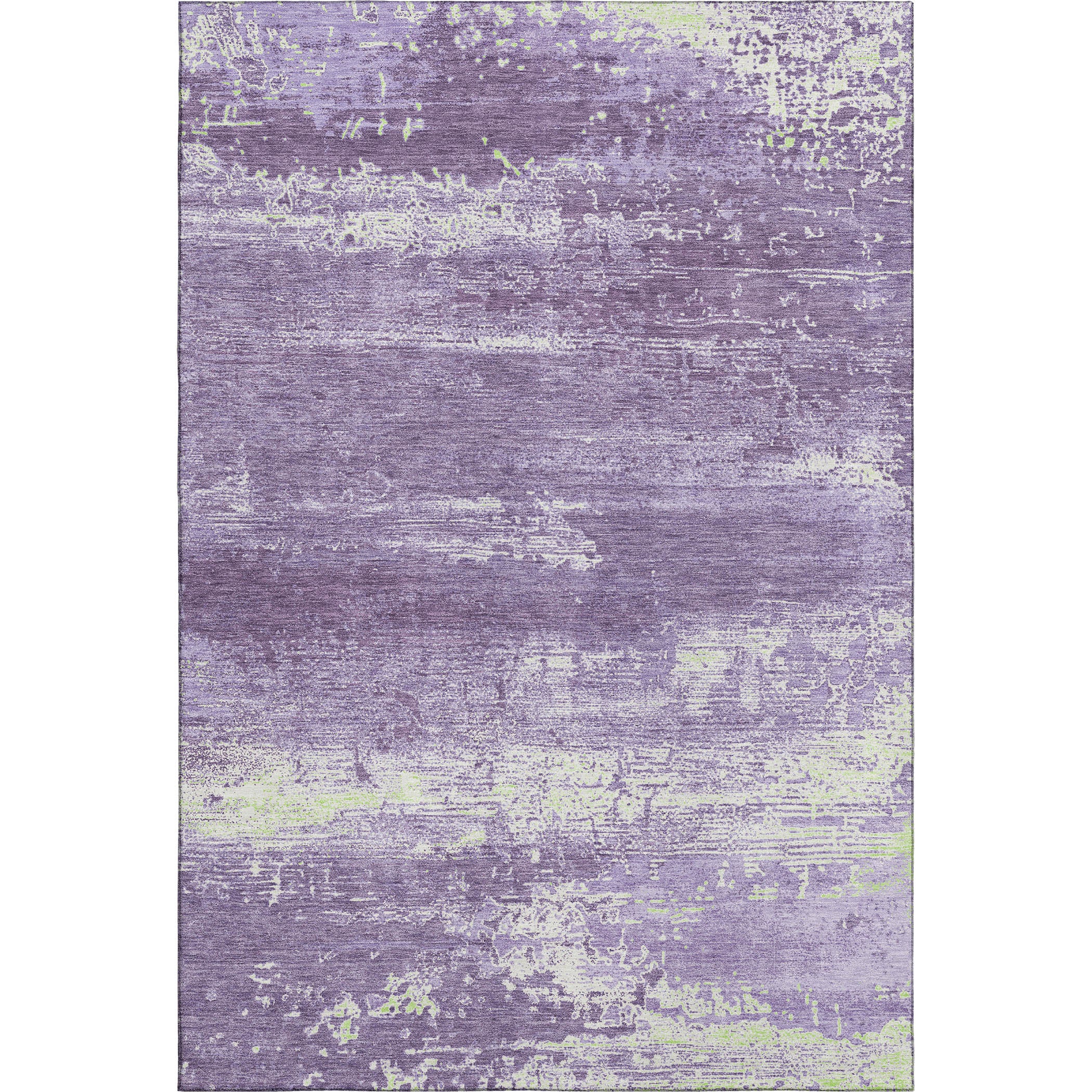 Mdina Machine Washable Transitional Purple Rug 2'6" x 3'10" #shape_Rectangle