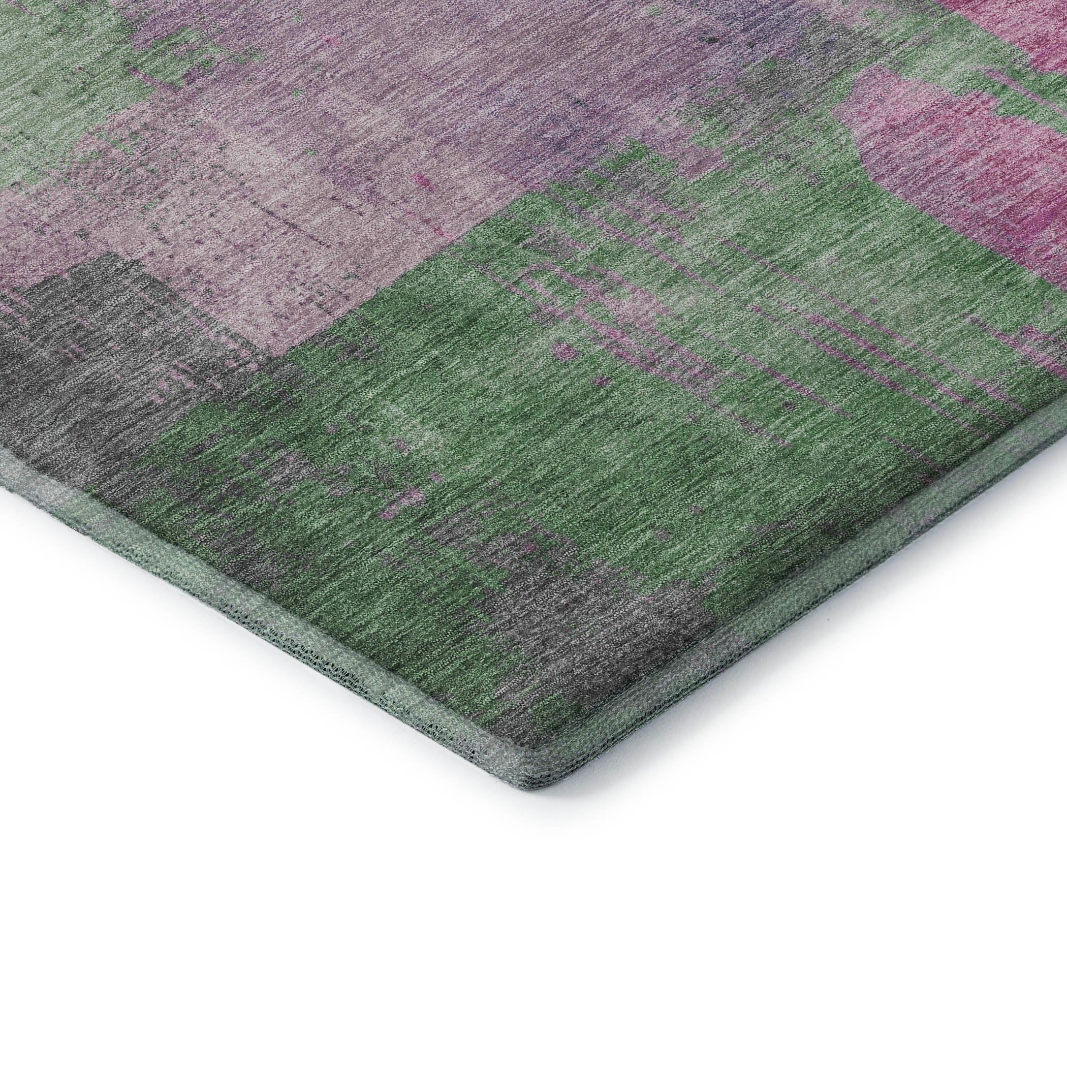 Bruges Machine Washable Transitional Blush Pink Rug 1'8" x 2'6" #shape_Rectangle