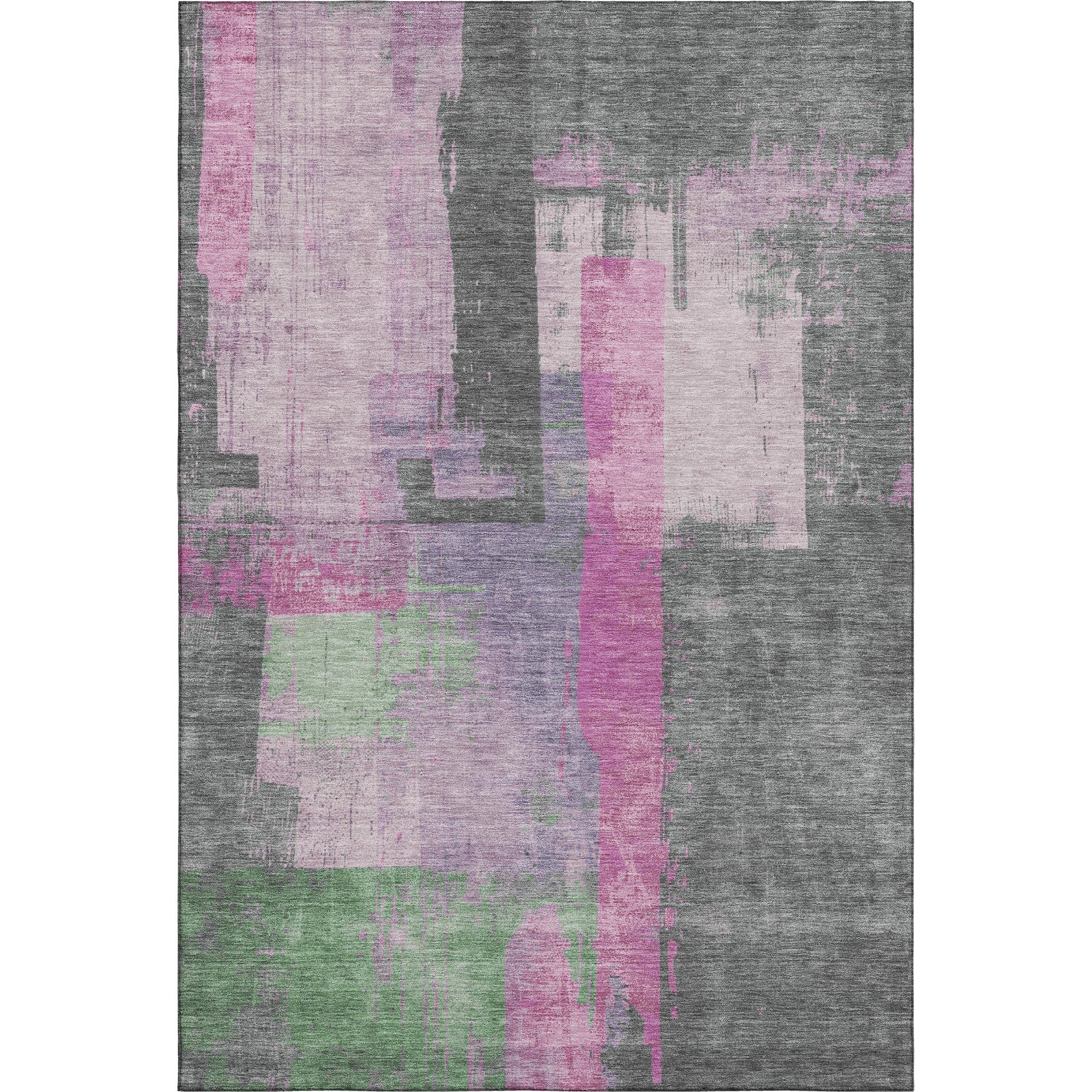 Bruges Machine Washable Transitional Blush Pink Rug 2'6" x 3'10" #shape_Rectangle
