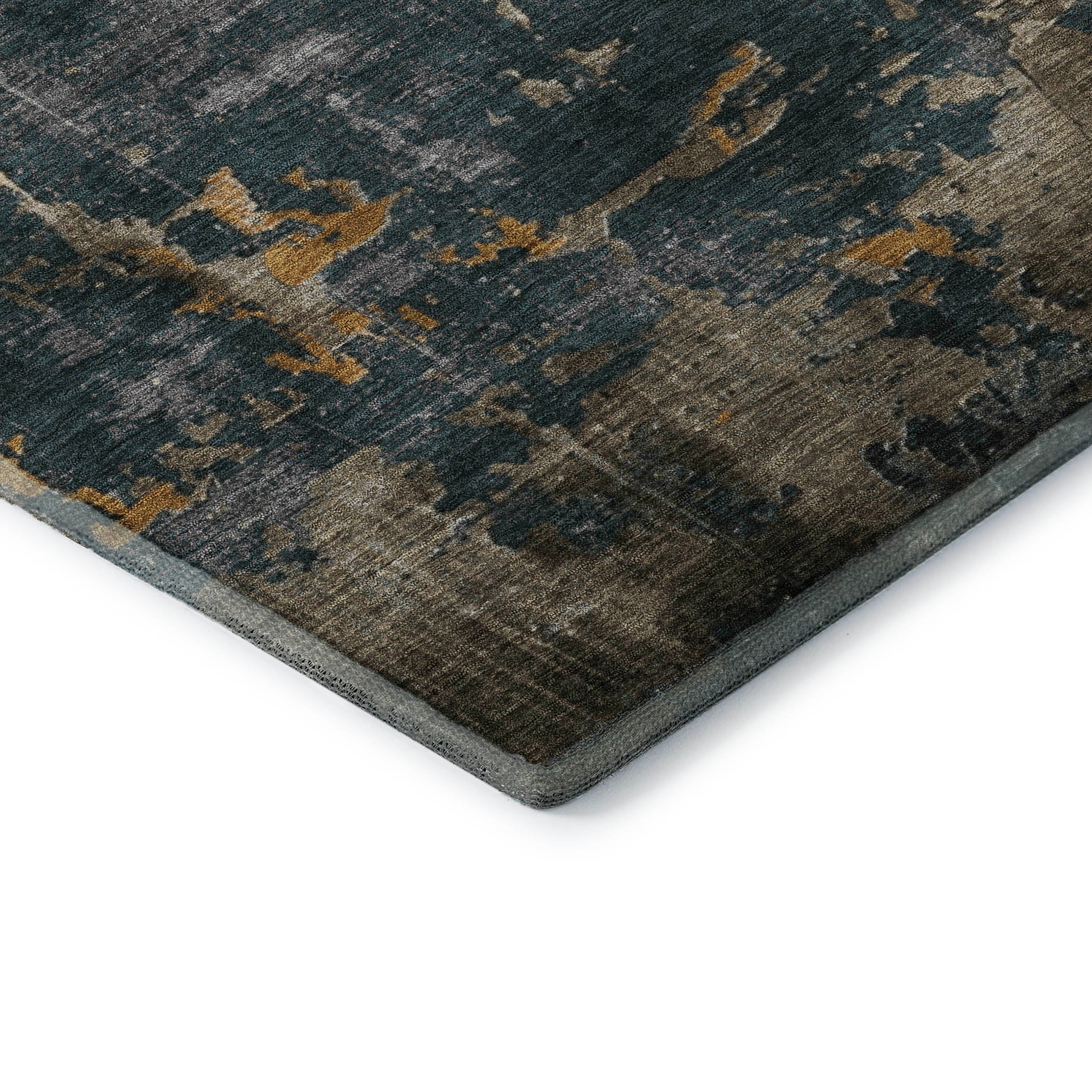 Kathmandu Machine Washable Transitional Gray Rug 1'8" x 2'6" #shape_Rectangle