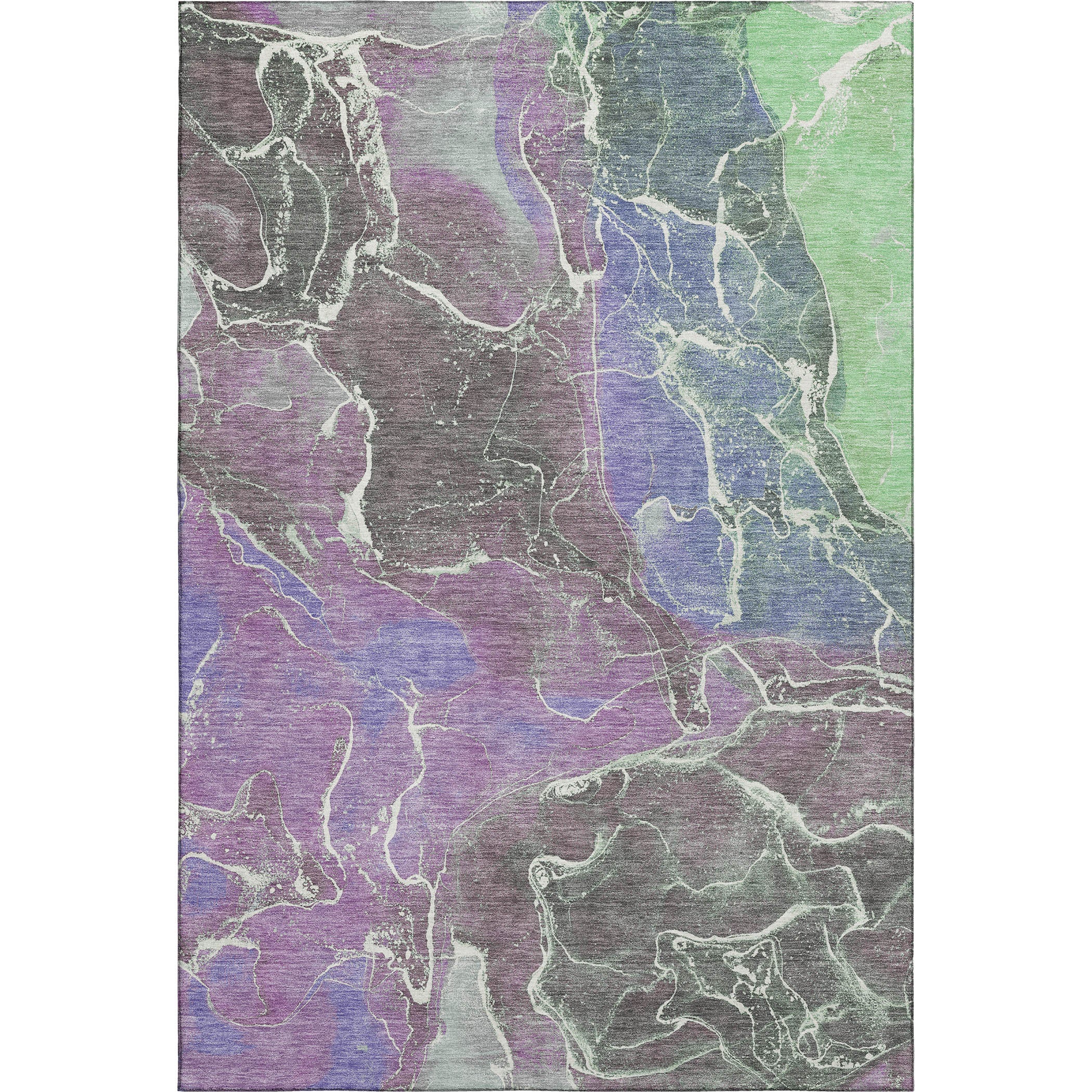 Colombo Machine Washable Transitional Purple Rug 2'6" x 3'10" #shape_Rectangle
