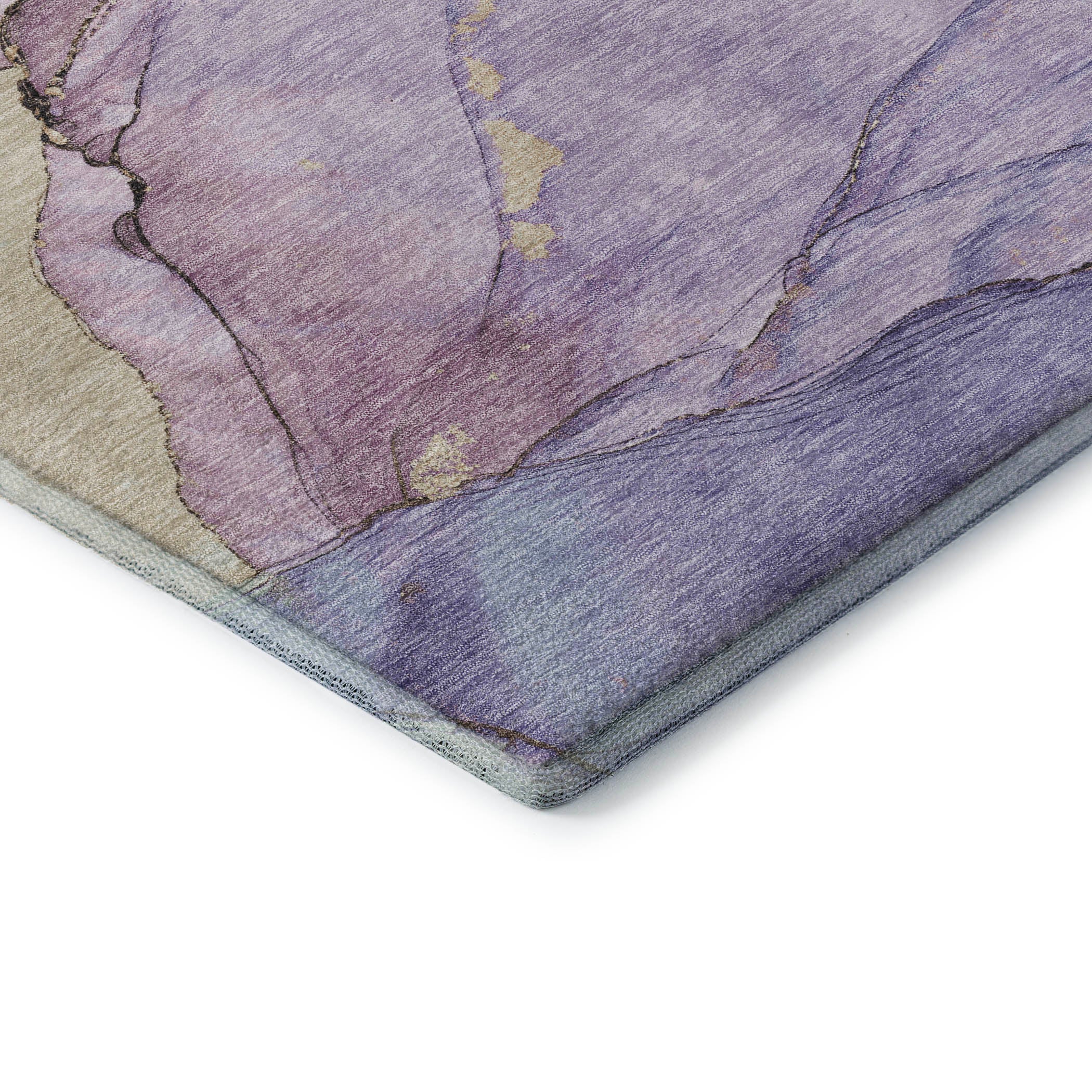 Bruges Machine Washable Transitional Lavender Purple Rug 1'8" x 2'6" #shape_Rectangle