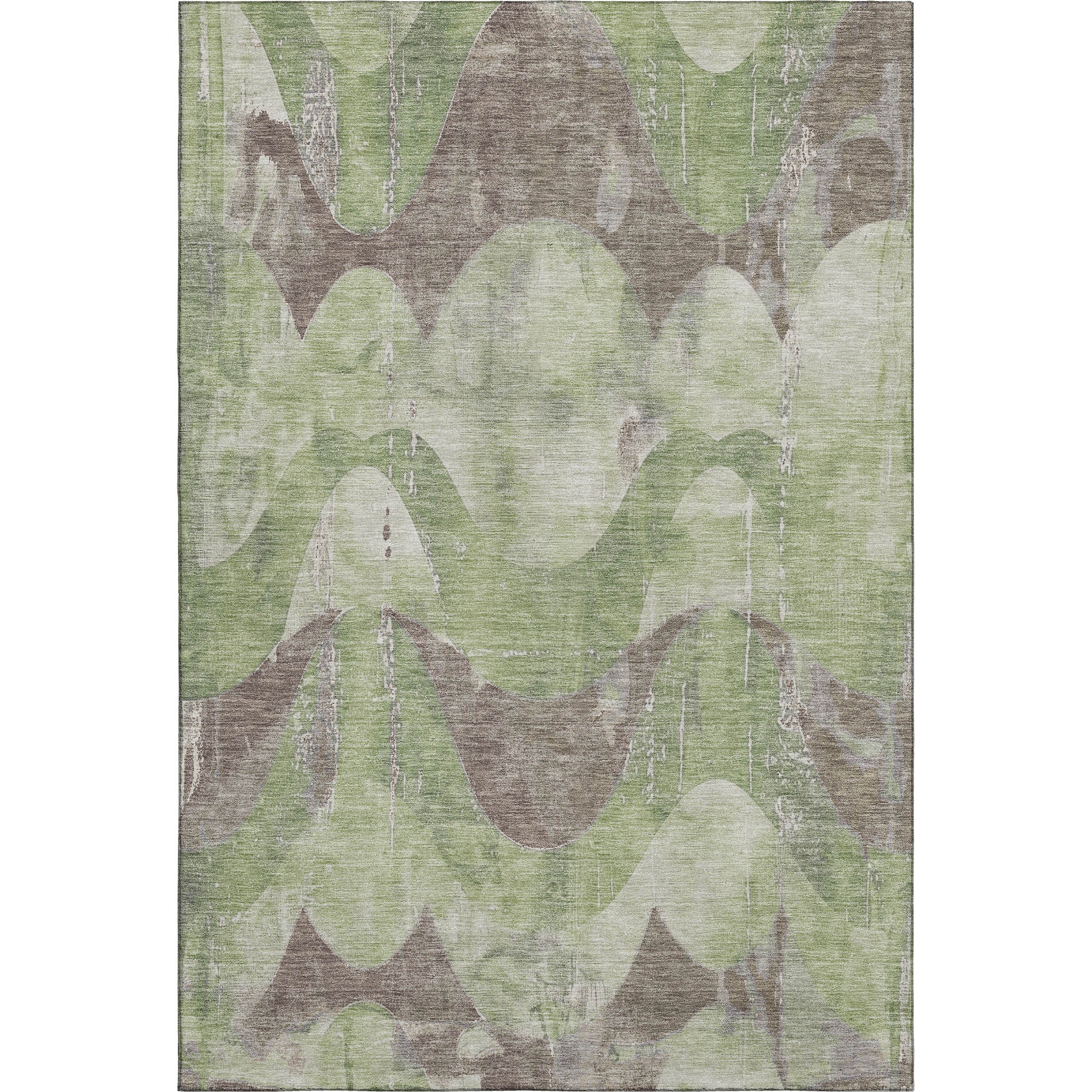 Sintra Machine Washable Transitional Aloe Green Rug 2'6" x 3'10" #shape_Rectangle