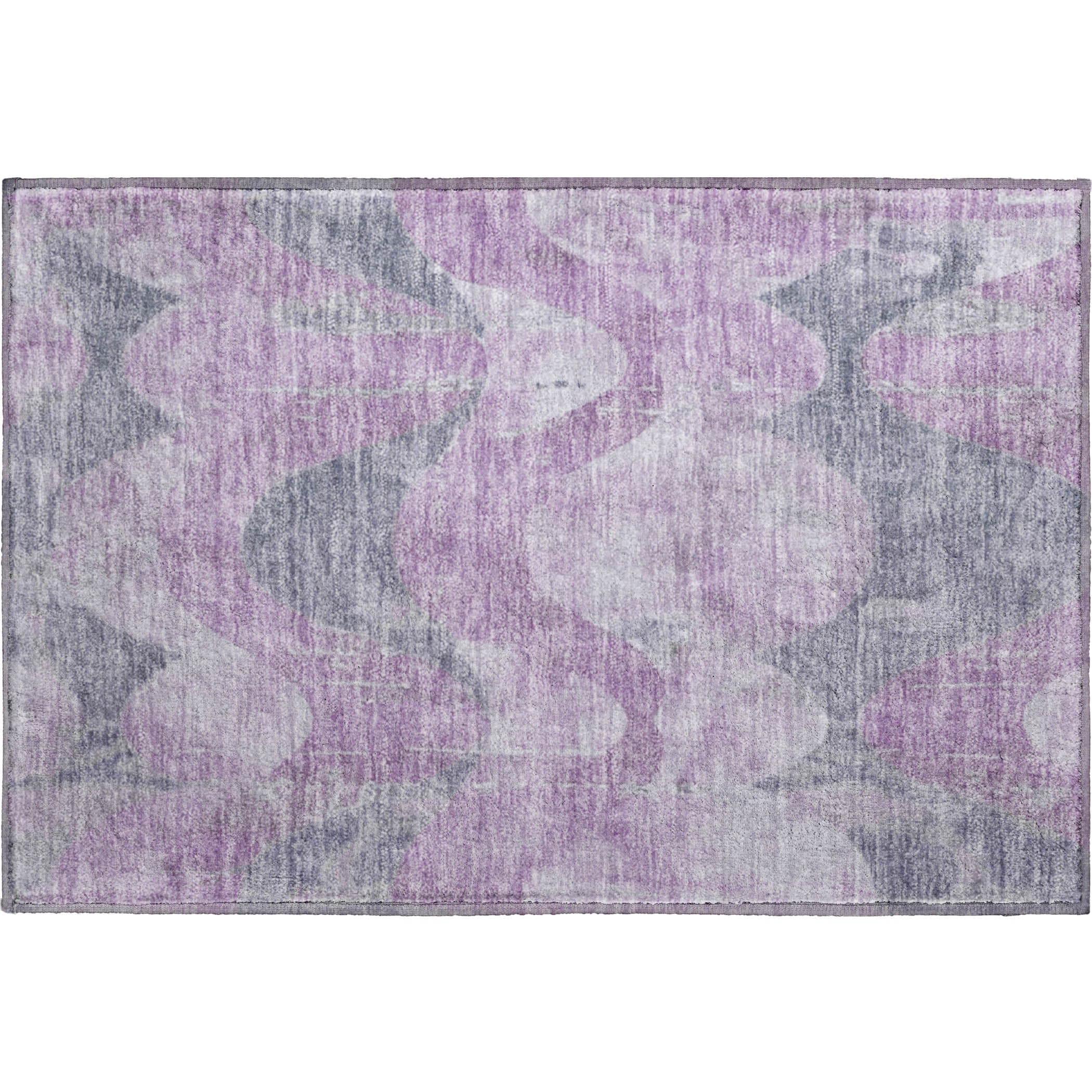 Sintra Machine Washable Transitional Lavender Purple Rug 1'8" x 2'6" #shape_Rectangle