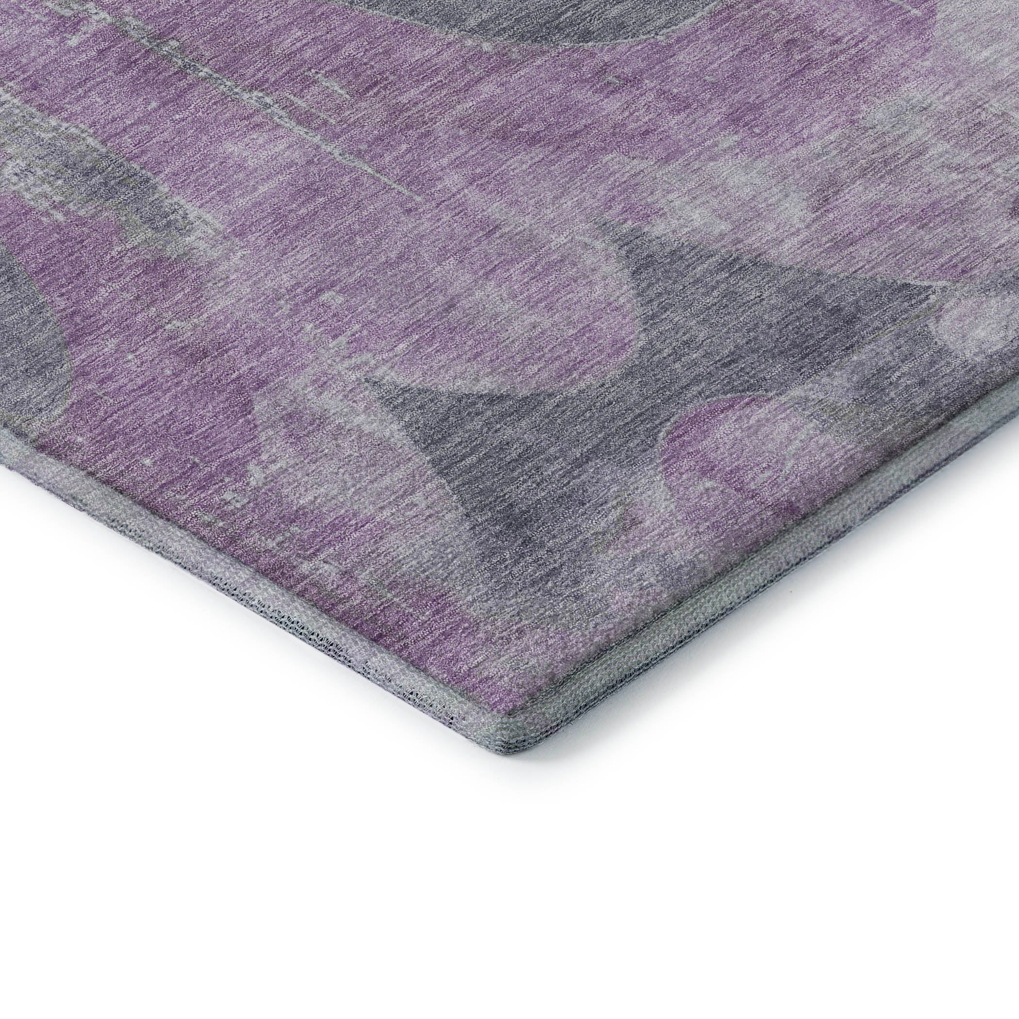 Sintra Machine Washable Transitional Lavender Purple Rug 1'8" x 2'6" #shape_Rectangle