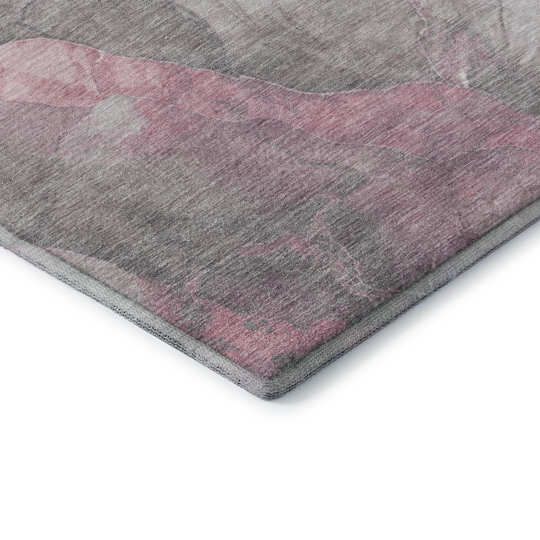 Lima Machine Washable Transitional Blush Pink Rug 1'8" x 2'6" #shape_Rectangle